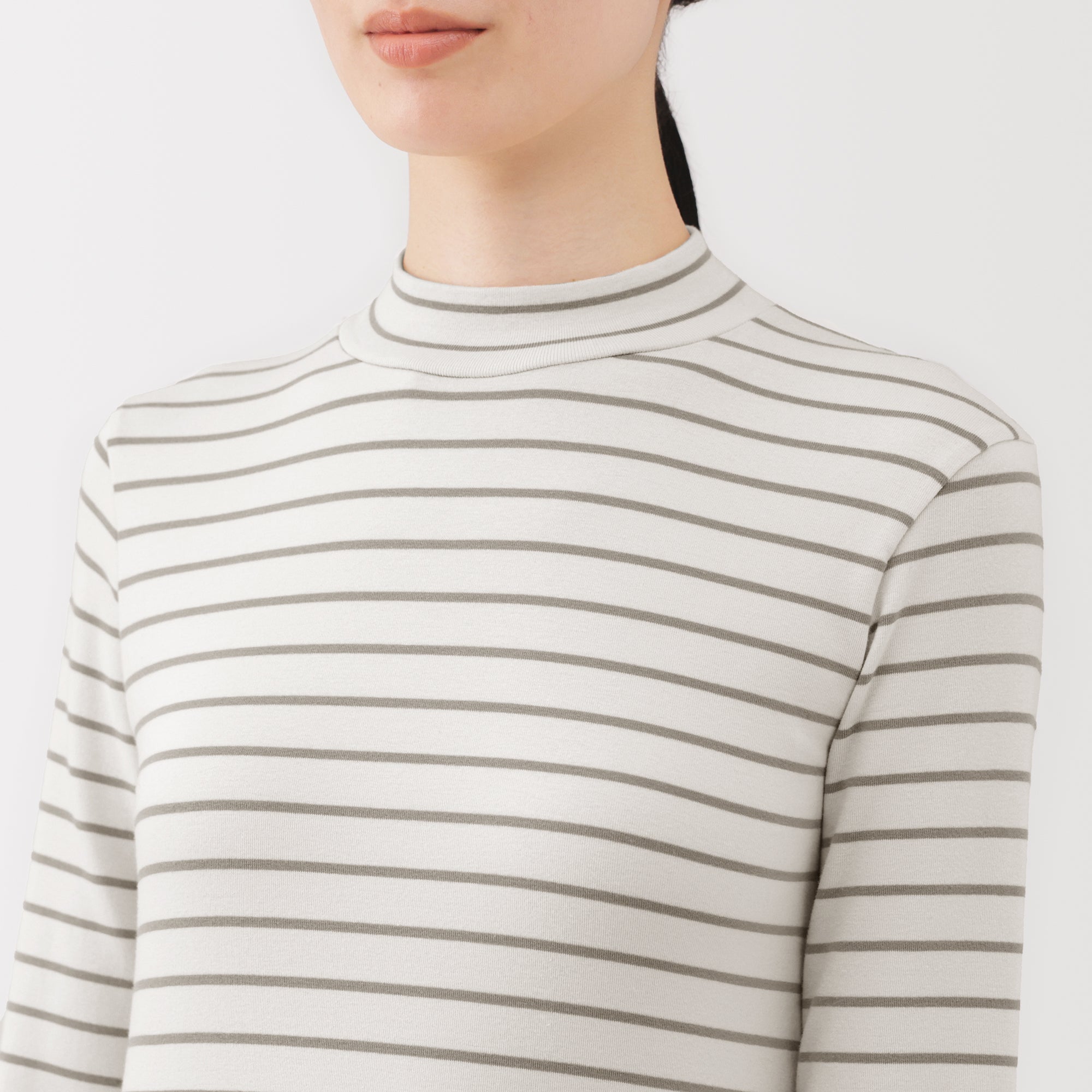 Brushed Mock Neck T-Shirt - Image 35