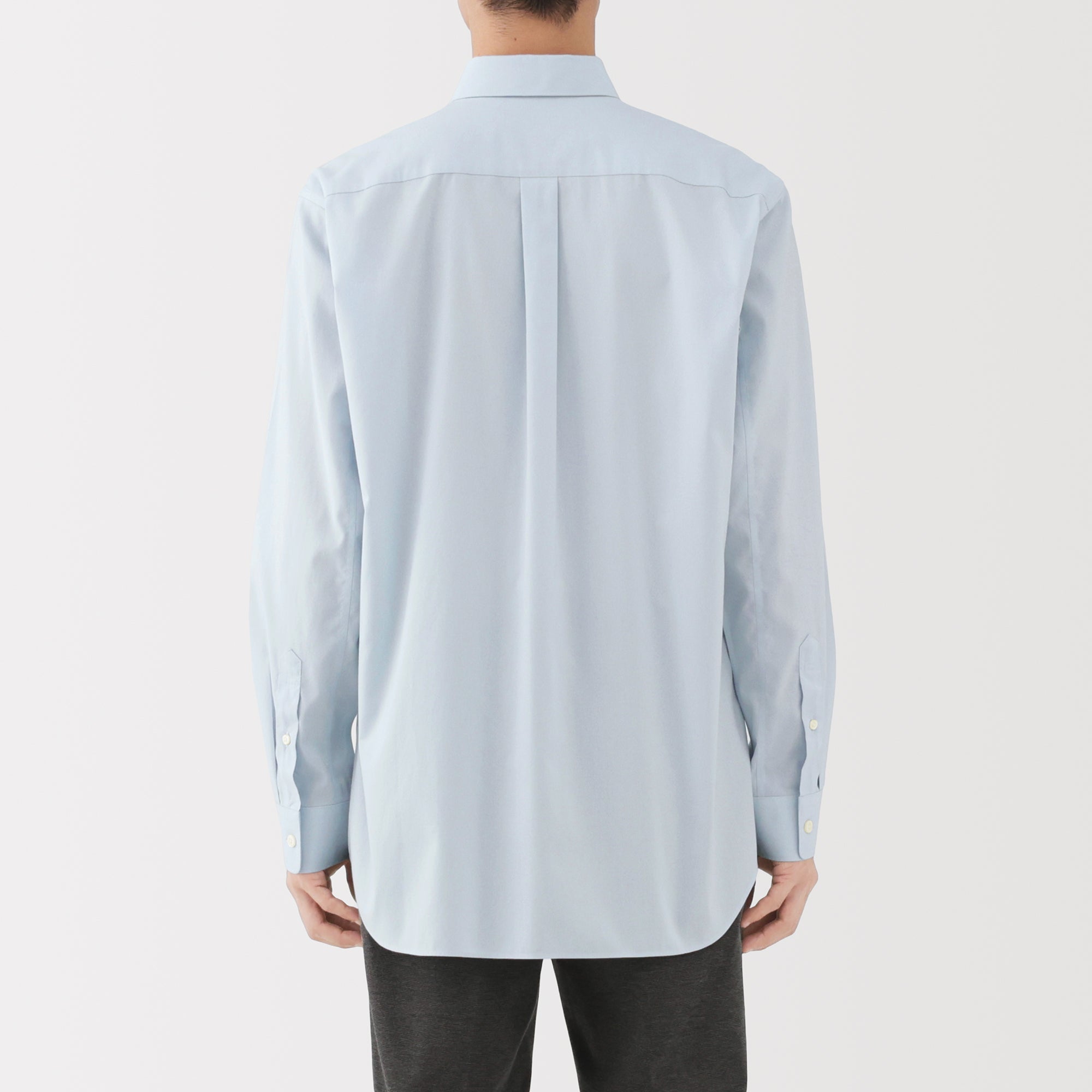Cotton Semi-Spread Collar Shirt - Image 15