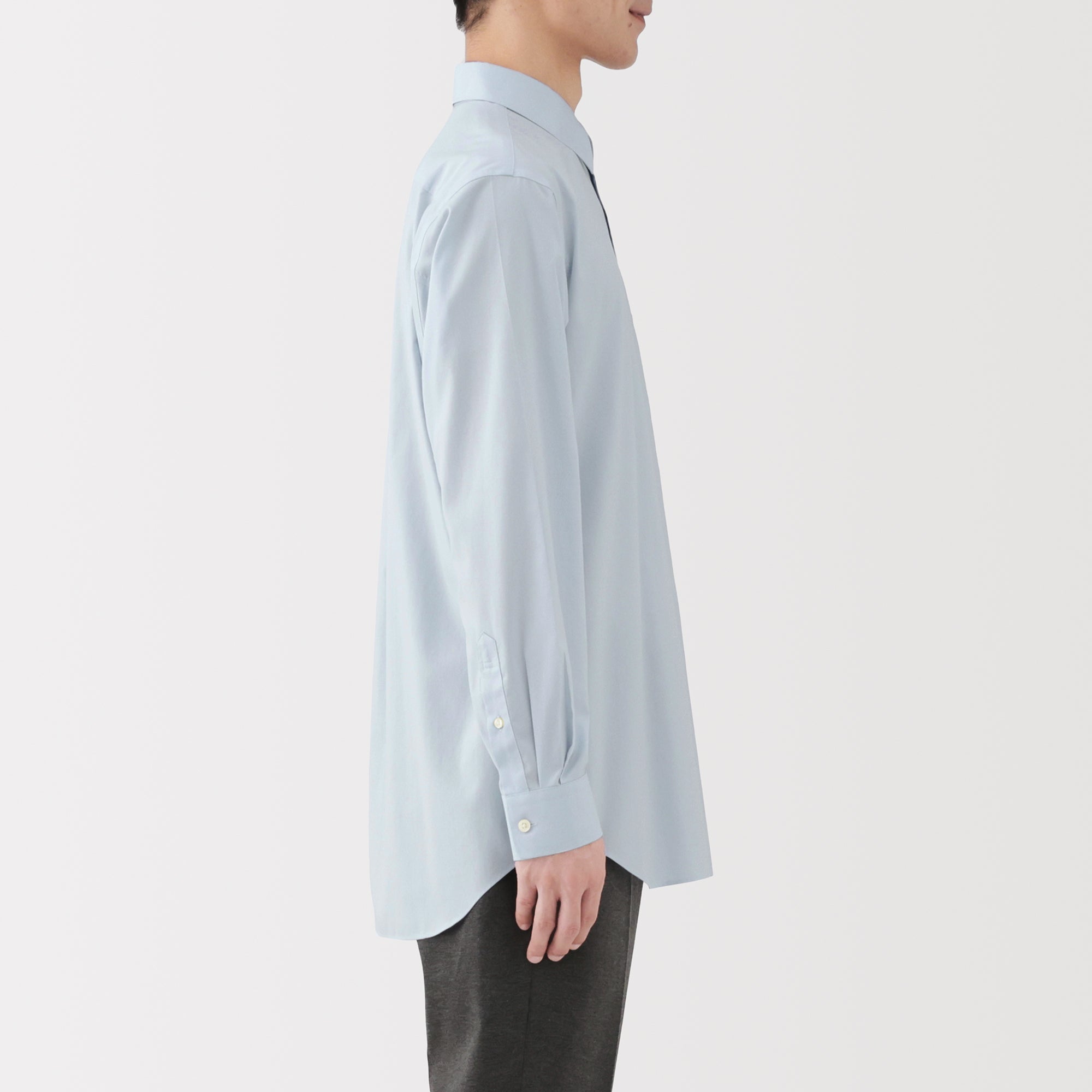 Cotton Semi-Spread Collar Shirt - Image 23