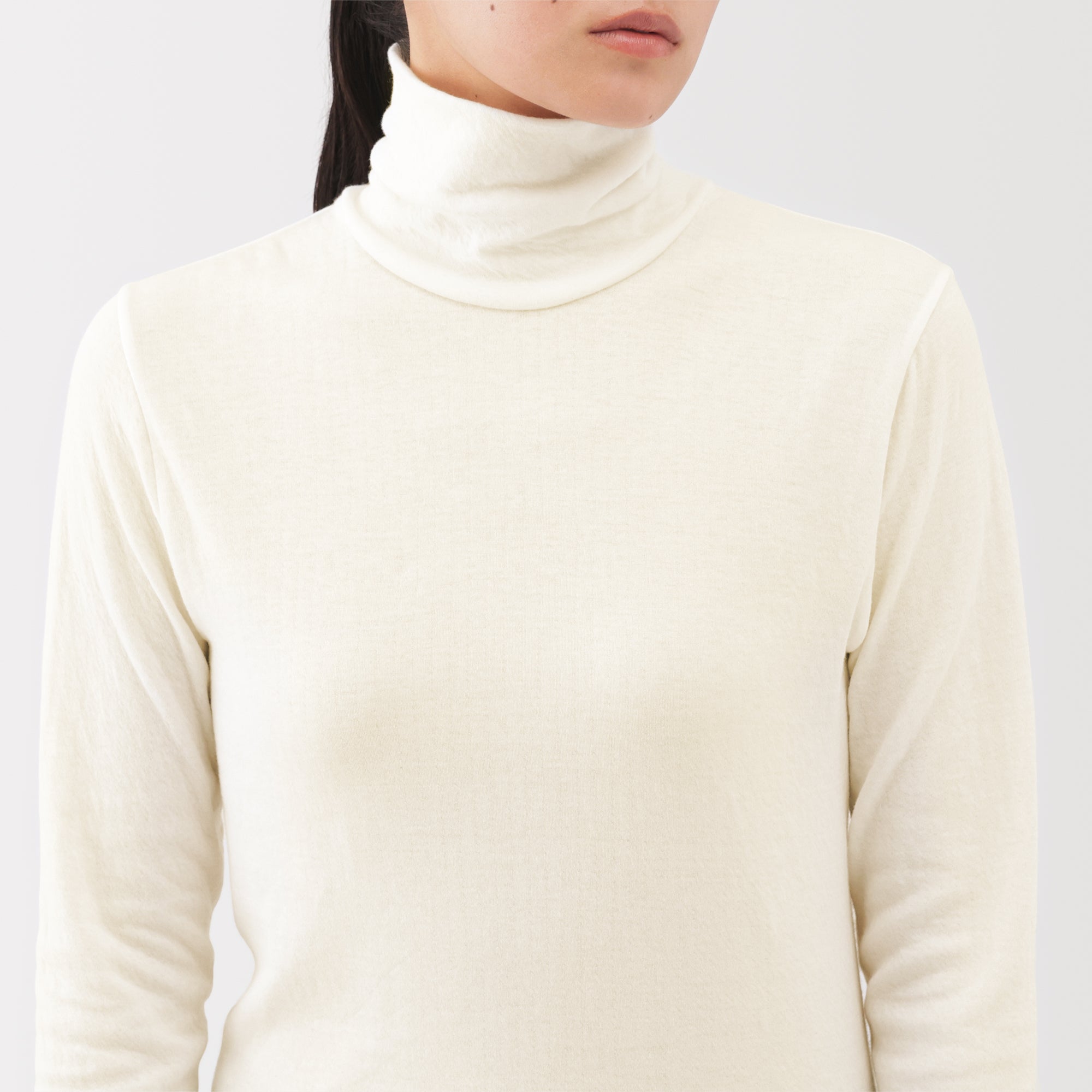 Labo Cotton Cashmere Turtleneck T-Shirt - Image 7
