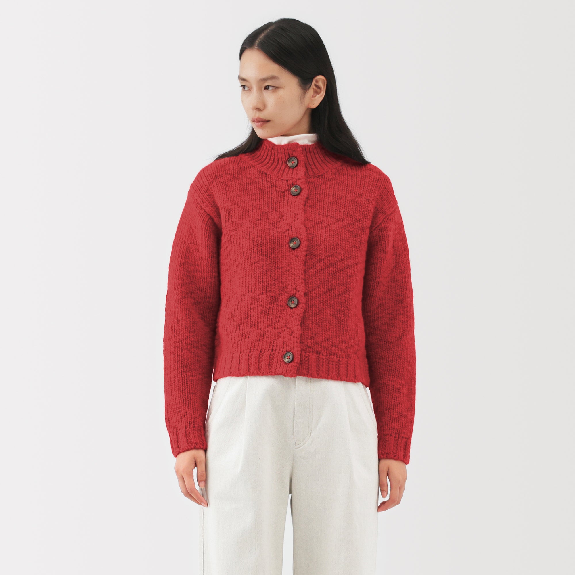 Labo Merino Wool Low-Gauge Cardigan - Image 17