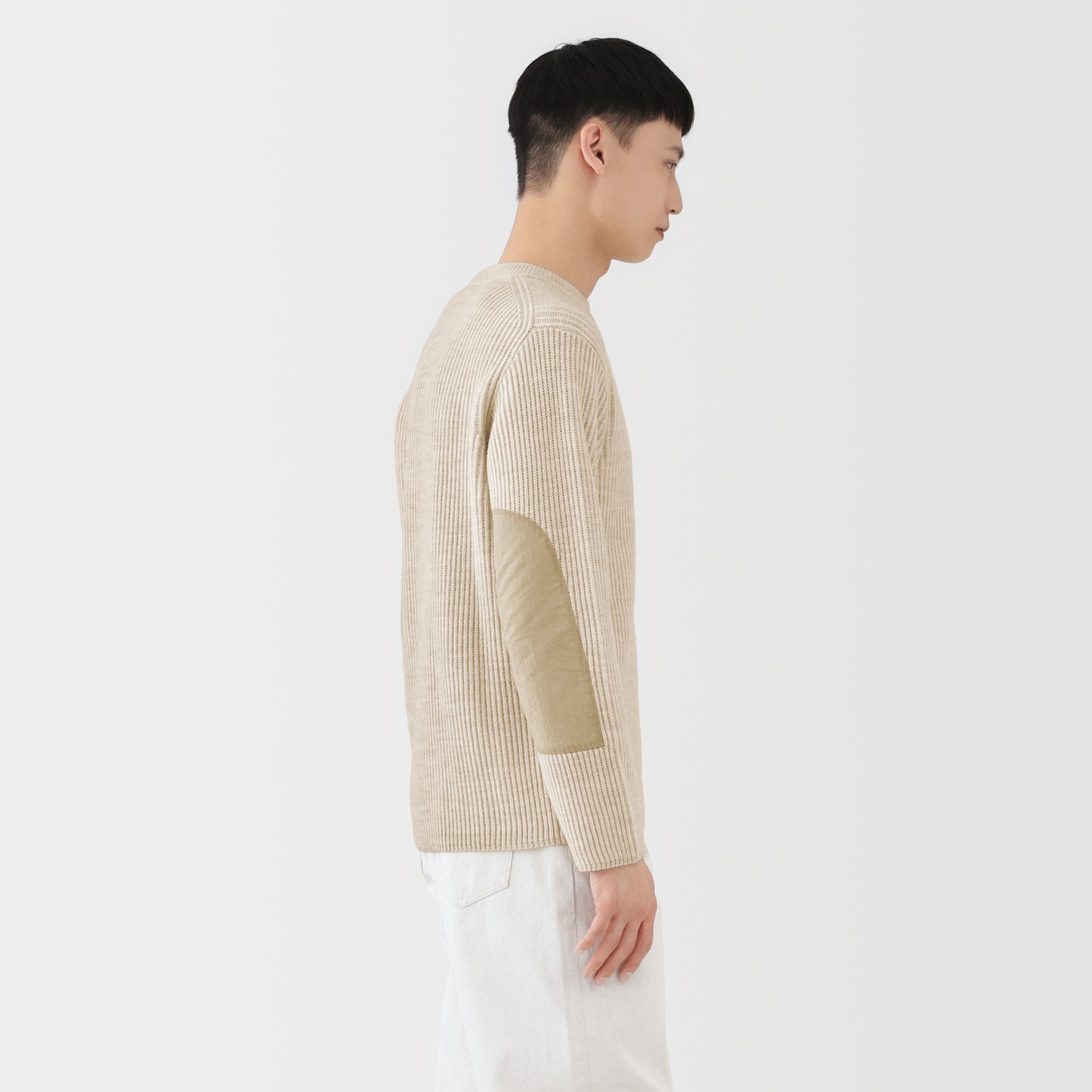 Labo Merino Wool Elbow Patch Sweater - Image 14