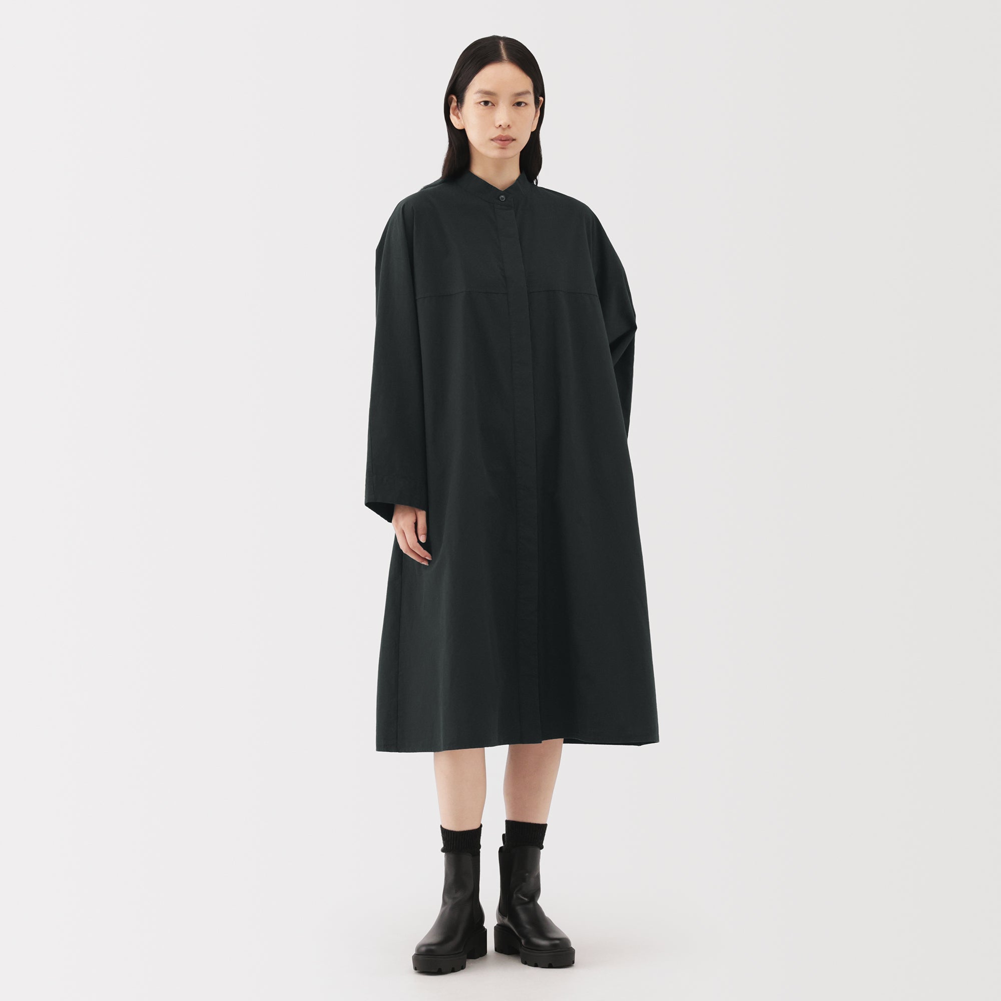 Labo Cotton Wool Shirt Dress - Image 4
