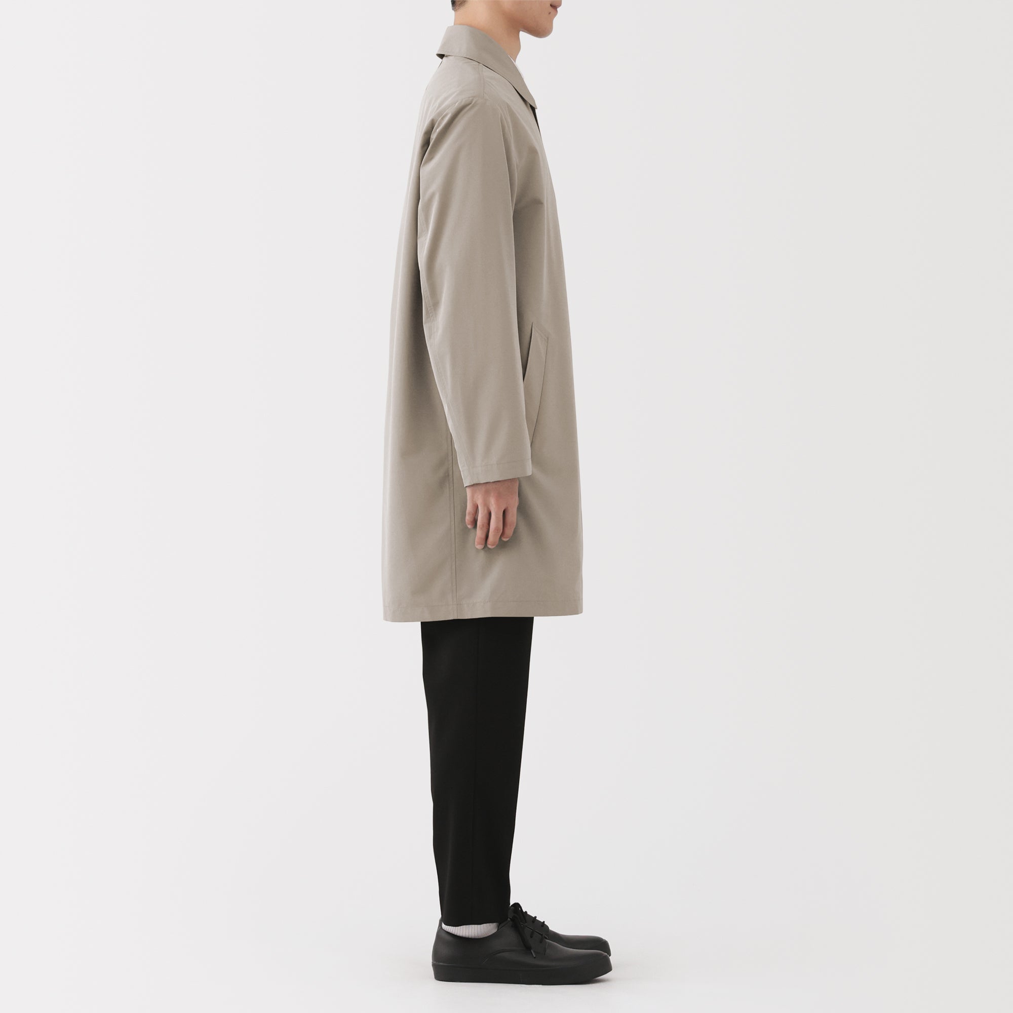 Water Repellent Stand Fall Collar Coat - Image 14