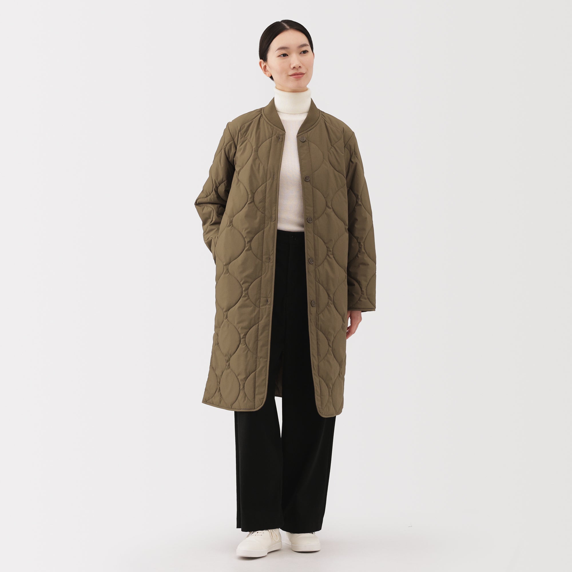 Padded Quilted Coat - Image 4