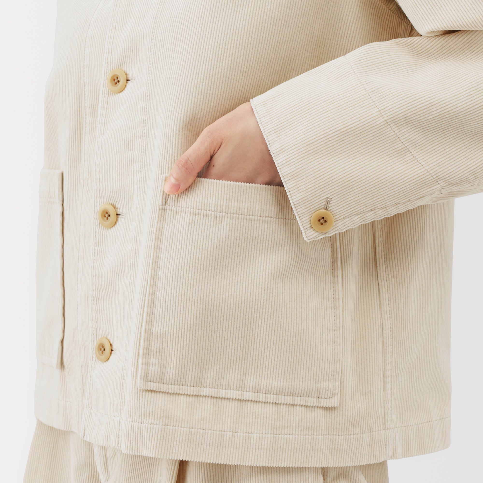 Kapok Blend Corduroy Jacket - Image 17