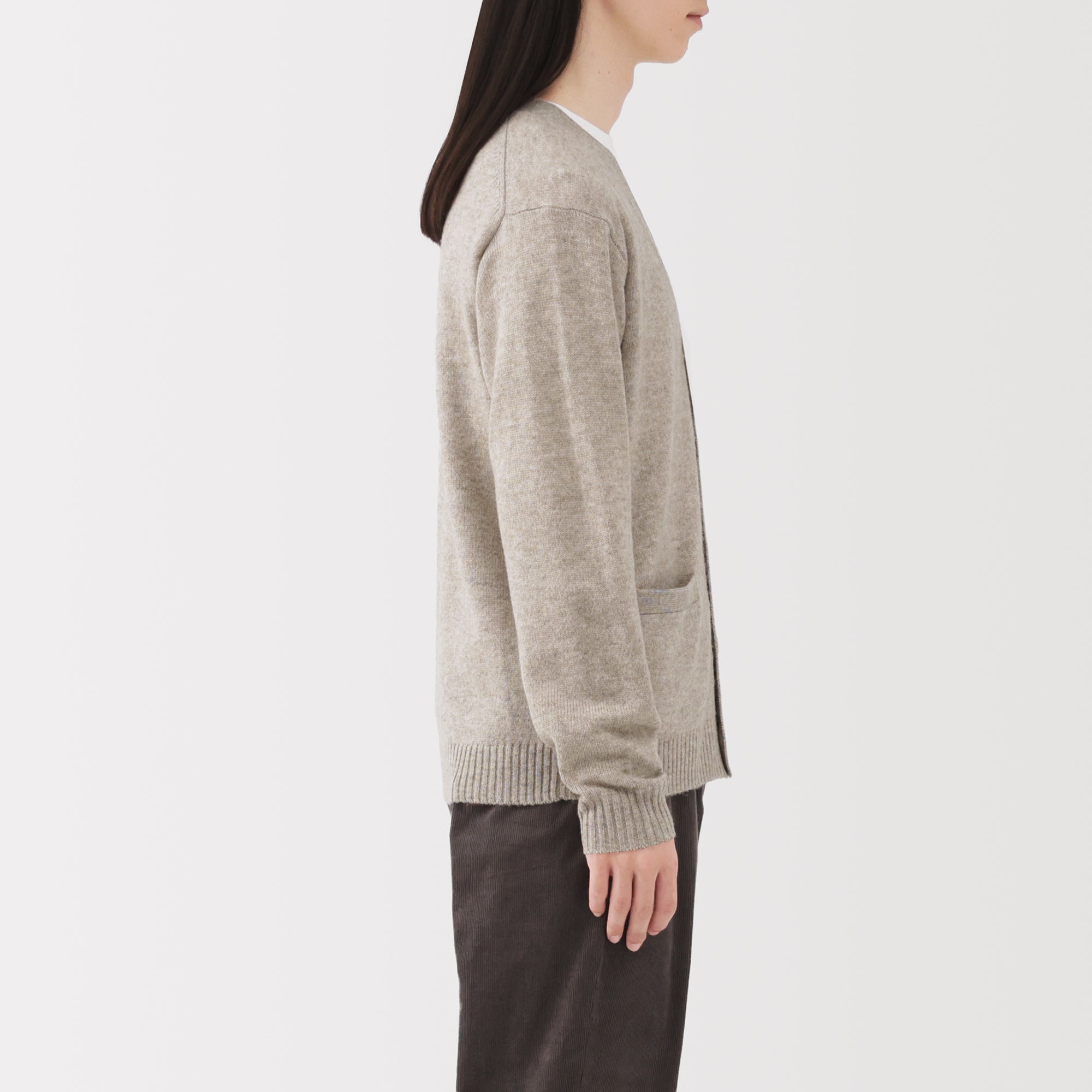 Wool V-Neck Cardigan - Image 21