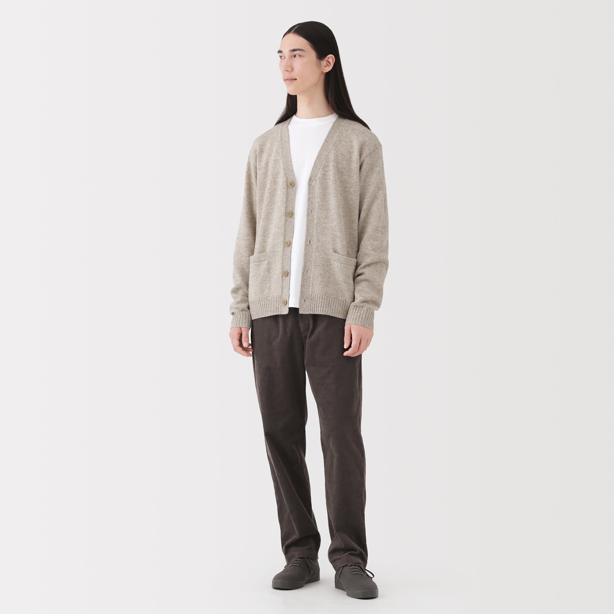 Wool V-Neck Cardigan - Image 28