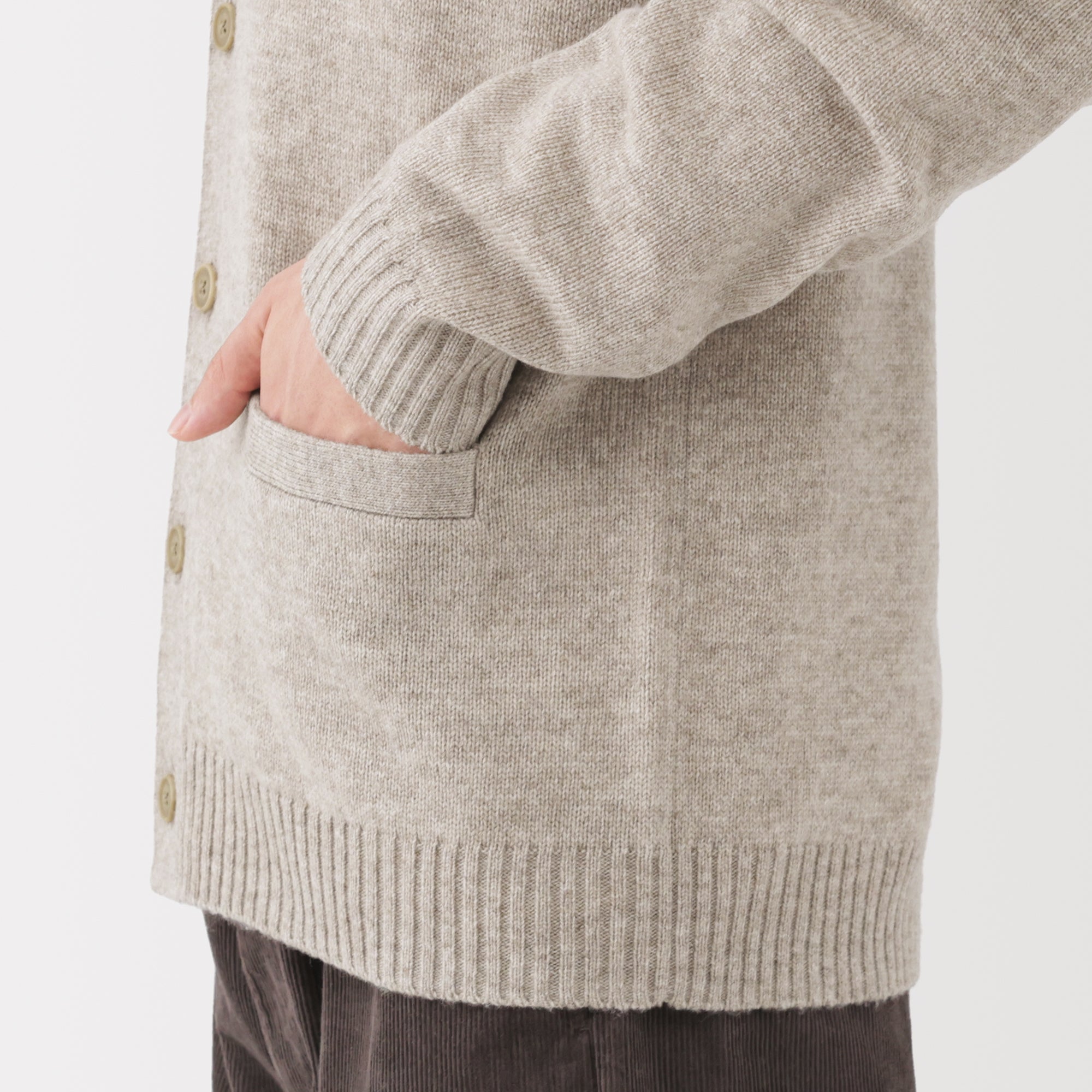 Wool V-Neck Cardigan - Image 48