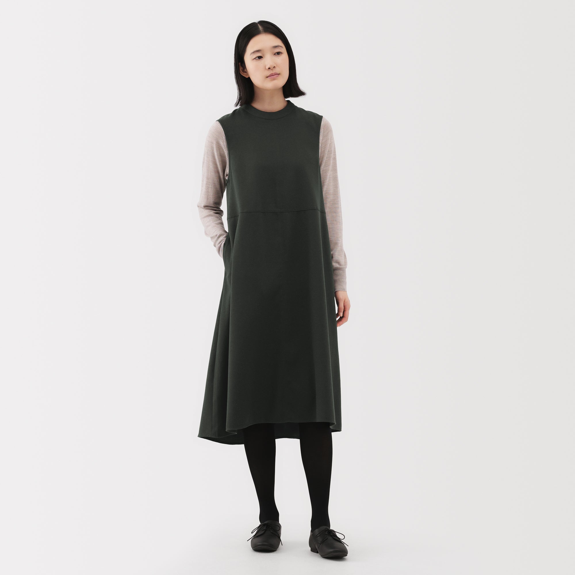 Brushed Jumper Dress - Image 3