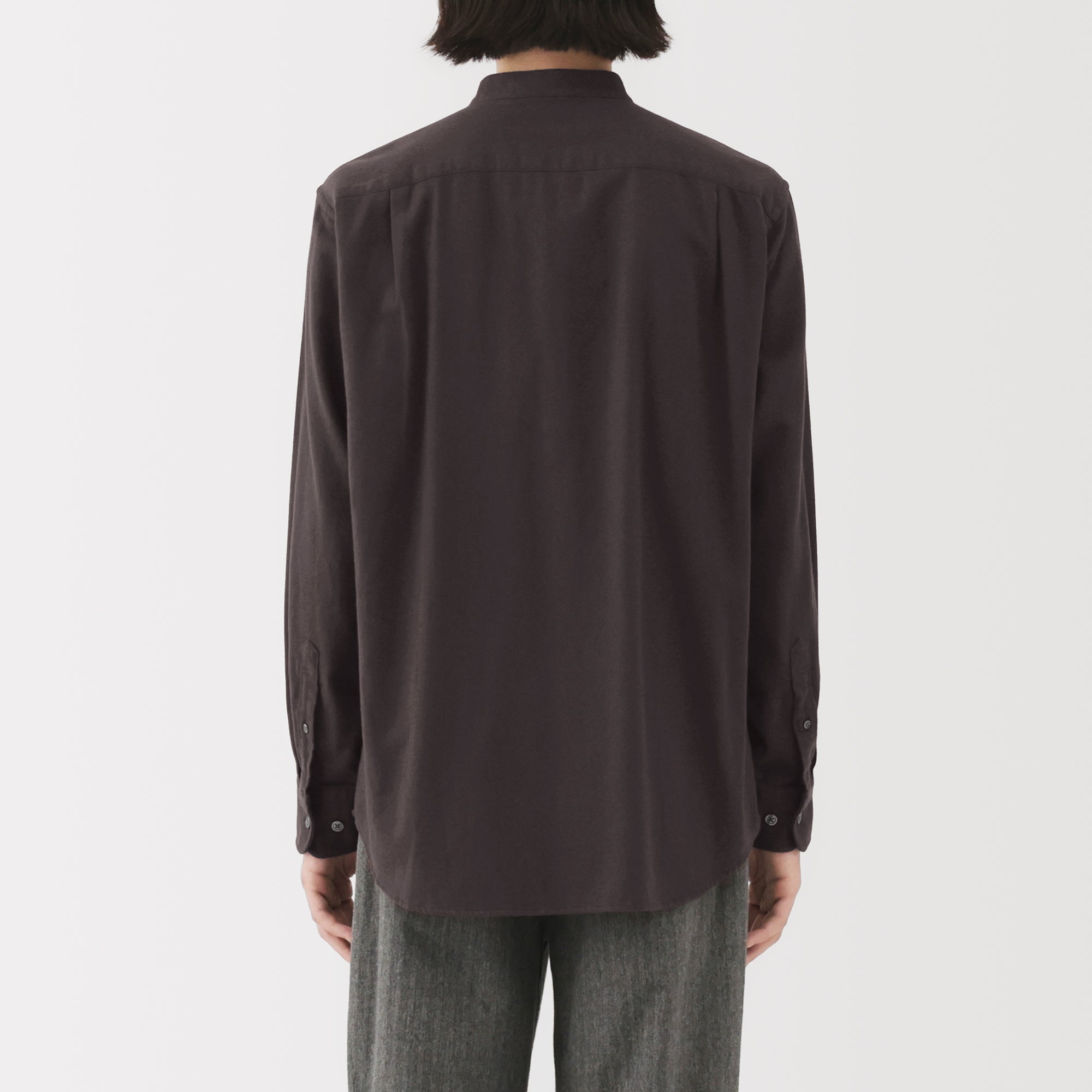 Flannel Stand Collar Shirt - Image 51