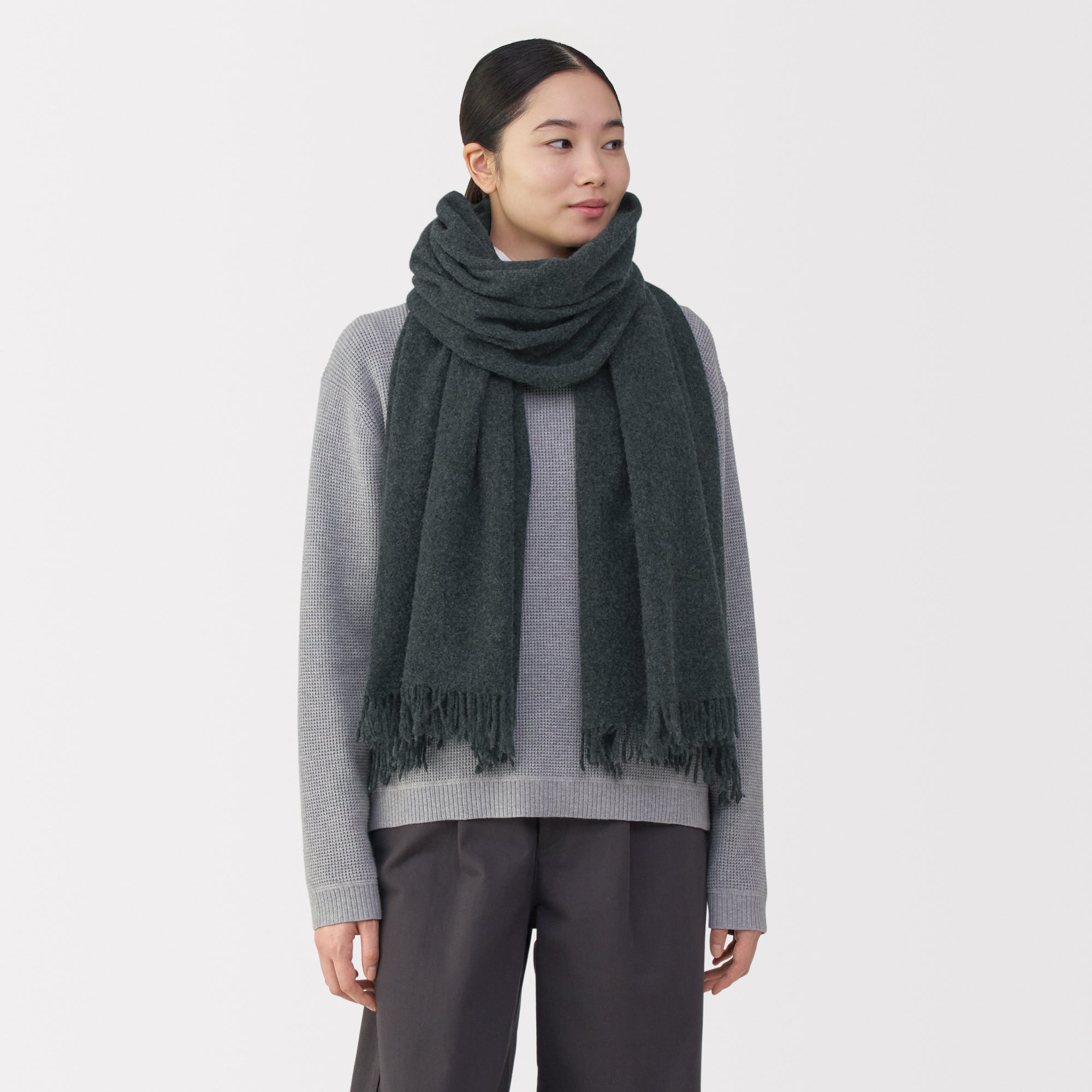 Fluffy Wool Blanket Stole - Image 3