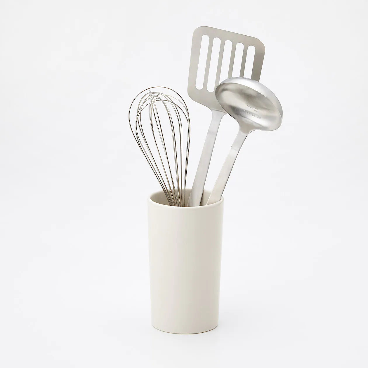 Beige Porcelain Kitchen Tool Stand - Image 2