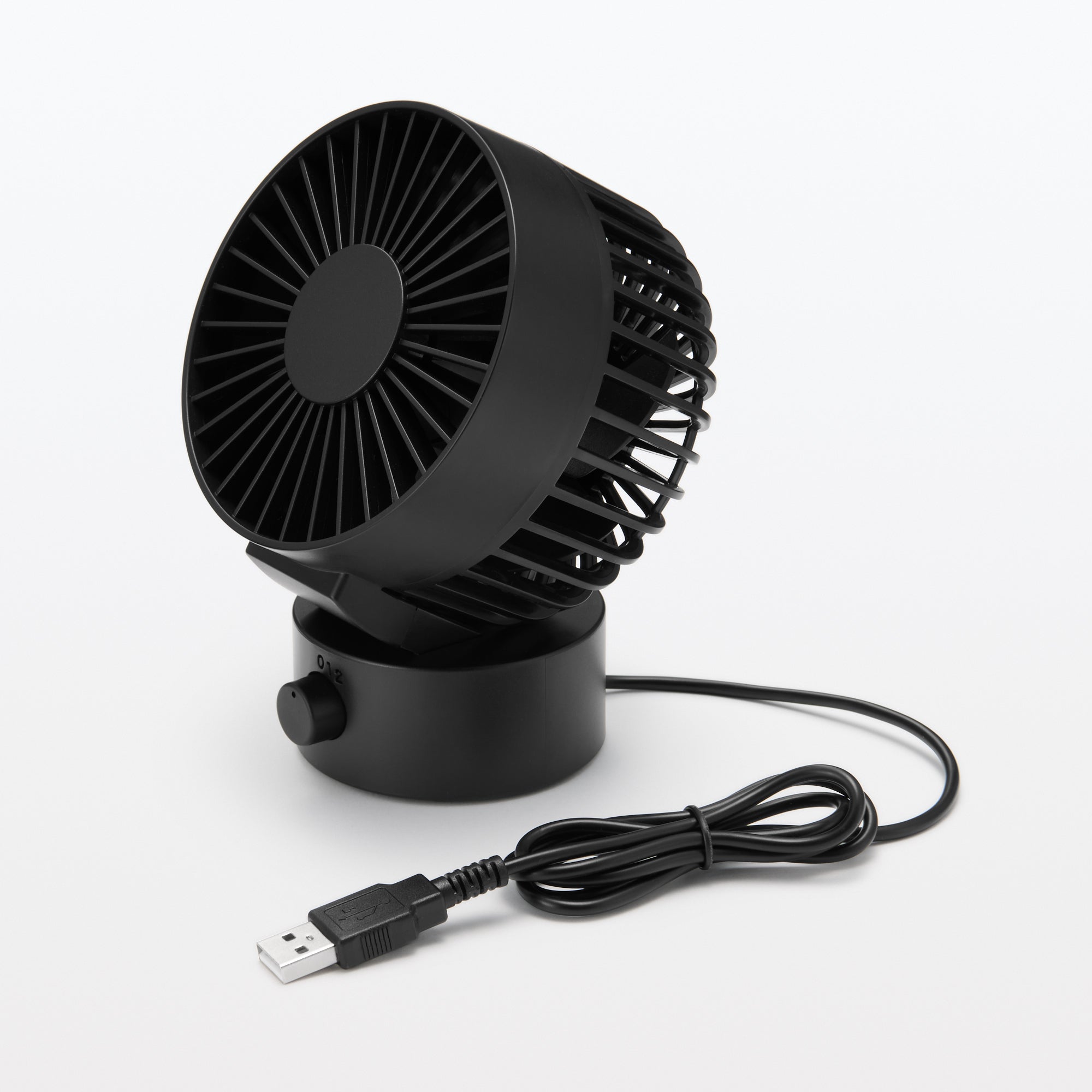 Low Noise USB Desk Fan - Black - Image 3