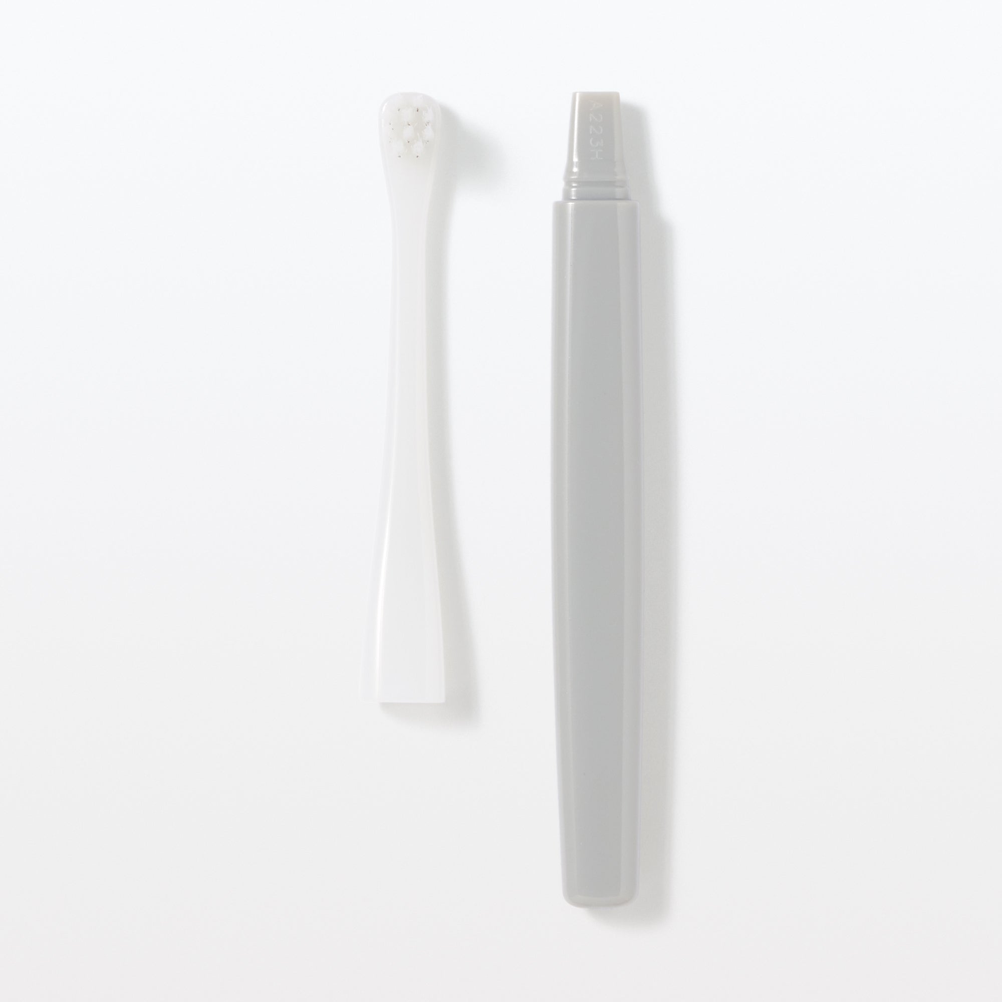 Replaceable Head Compact Medium Toothbrush - Gray - Image 2