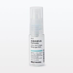 PET Clear Spray Bottle 15ml (0.5 fl Oz)