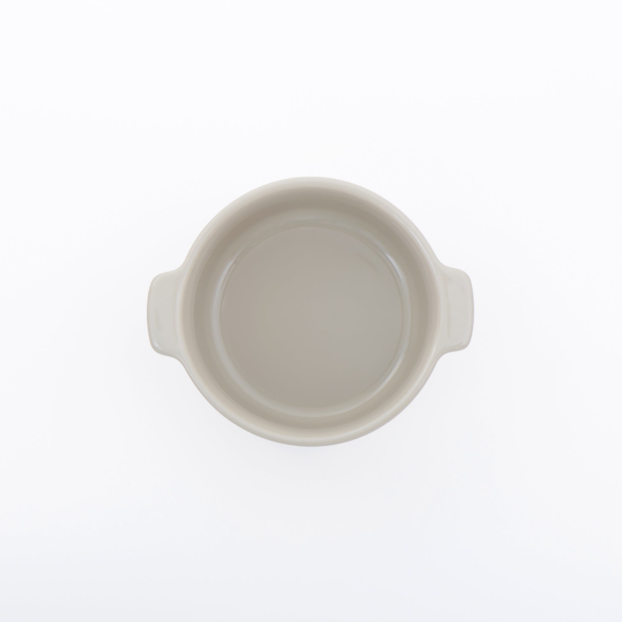 Stoneware Bowl Large dia. 4.5 - Gray Beige - Image 3