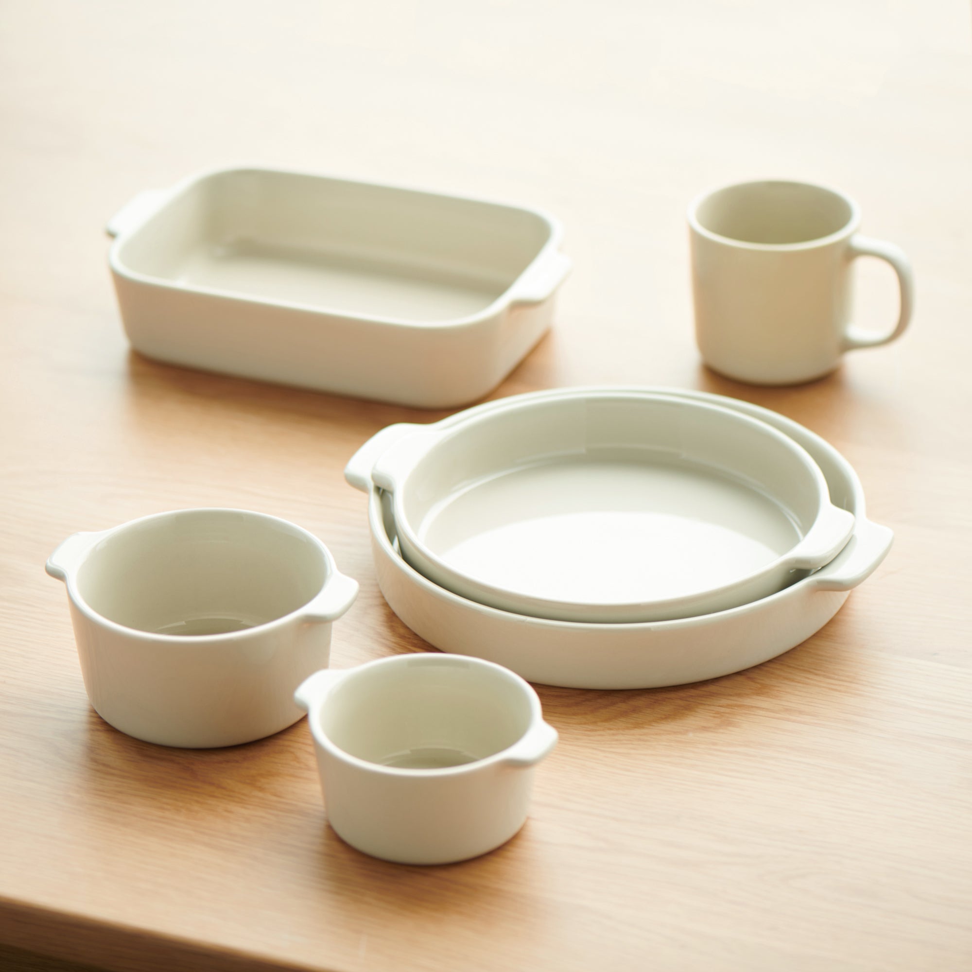 Stoneware Bowl Large dia. 4.5 - Gray Beige - Image 5