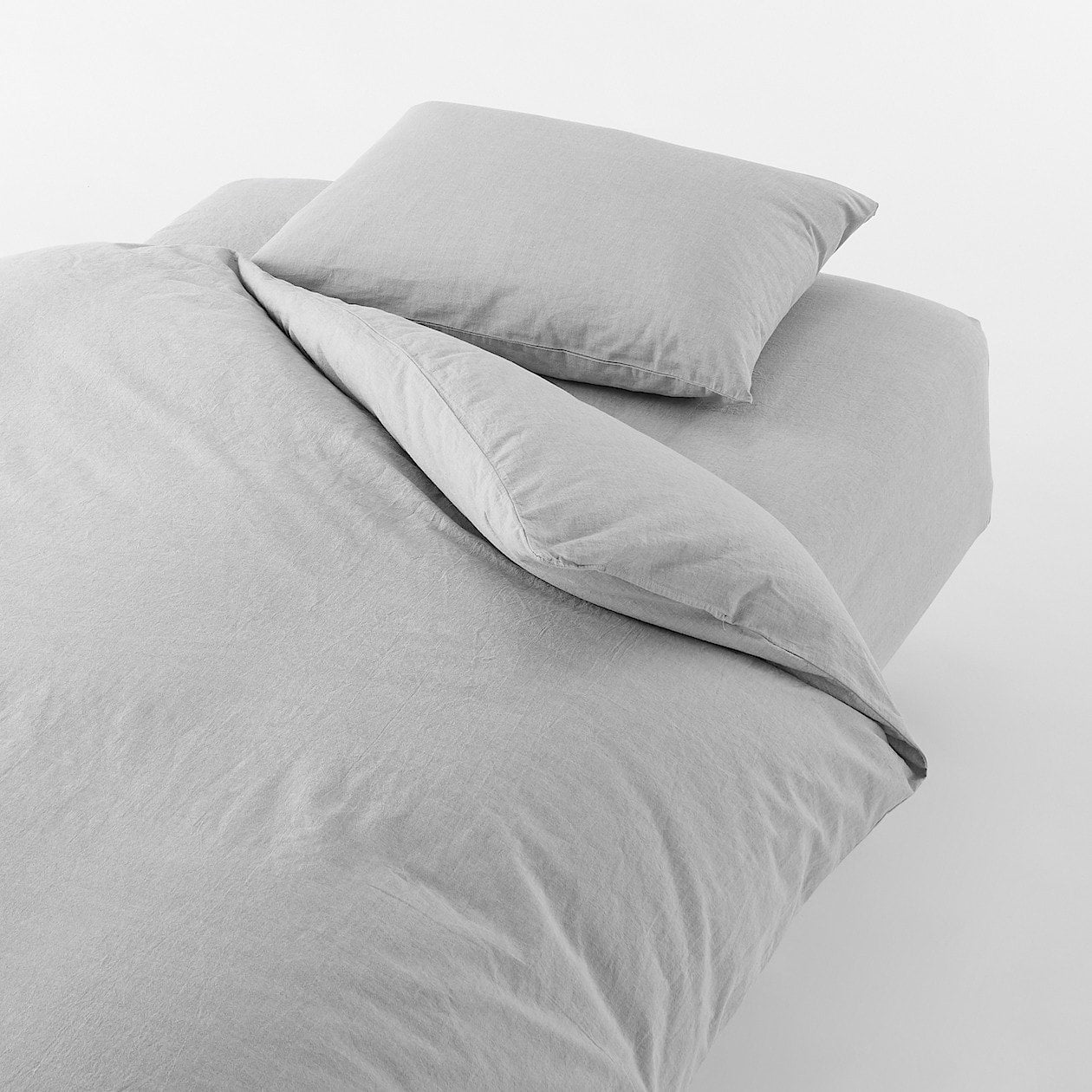 Washed Cotton Fitted Sheet - Image 2