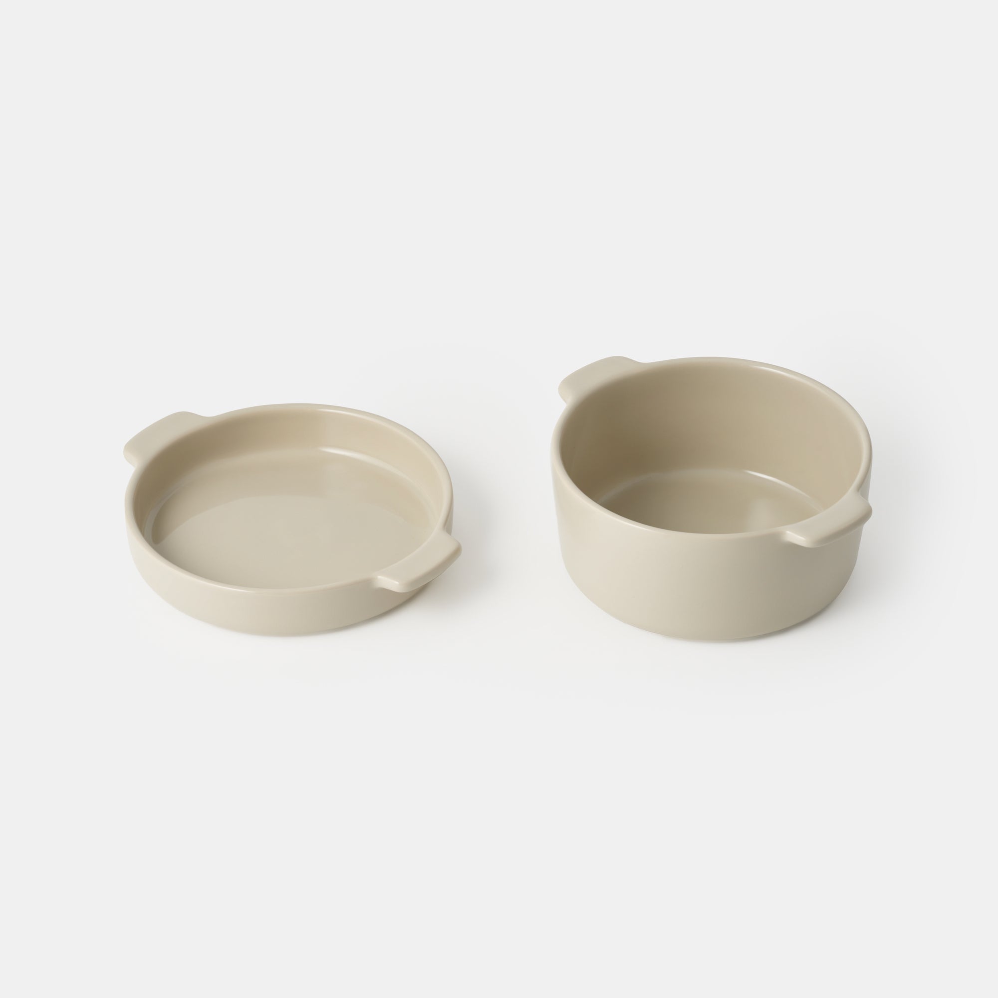 Stoneware Bowl Extra Large dia. 6.2 - Gray Beige - Image 4