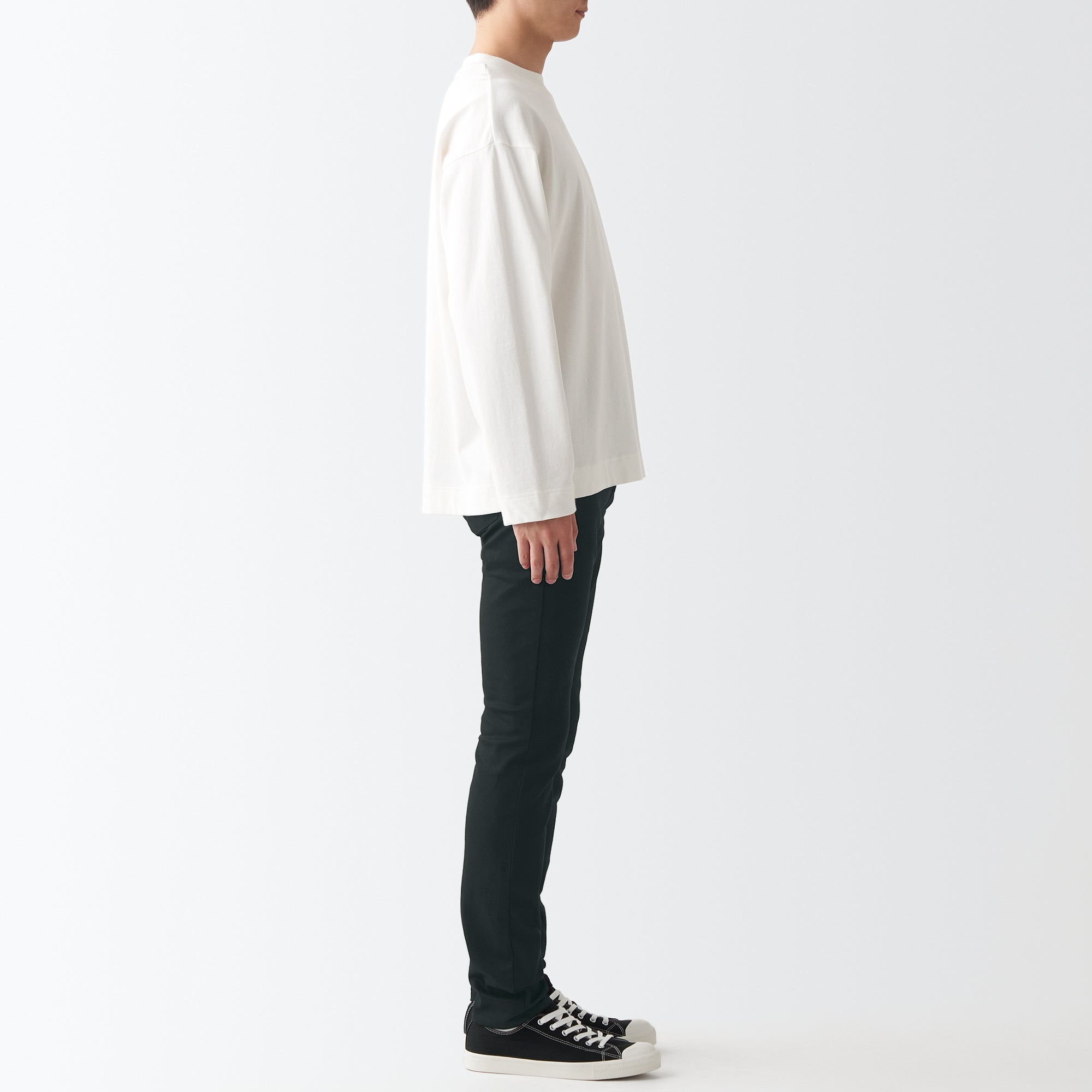 Men's Super Stretch Denim Skinny Pants Black (L 32inch / 82cm) - Image 6