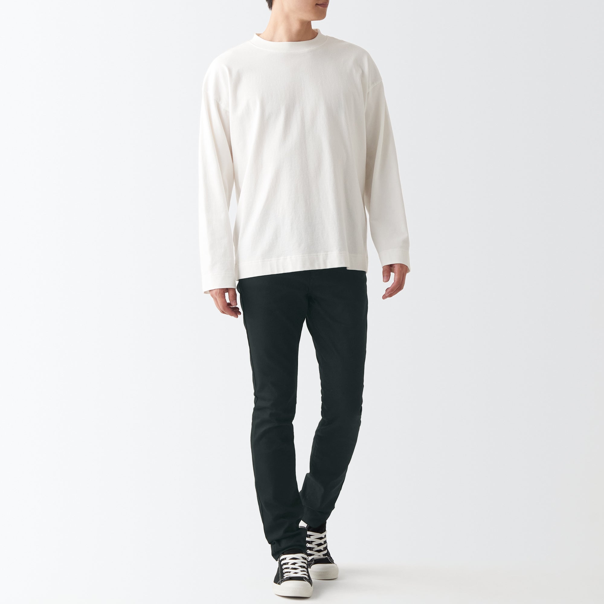 Men's Super Stretch Denim Skinny Pants Black (L 32inch / 82cm) - Image 3