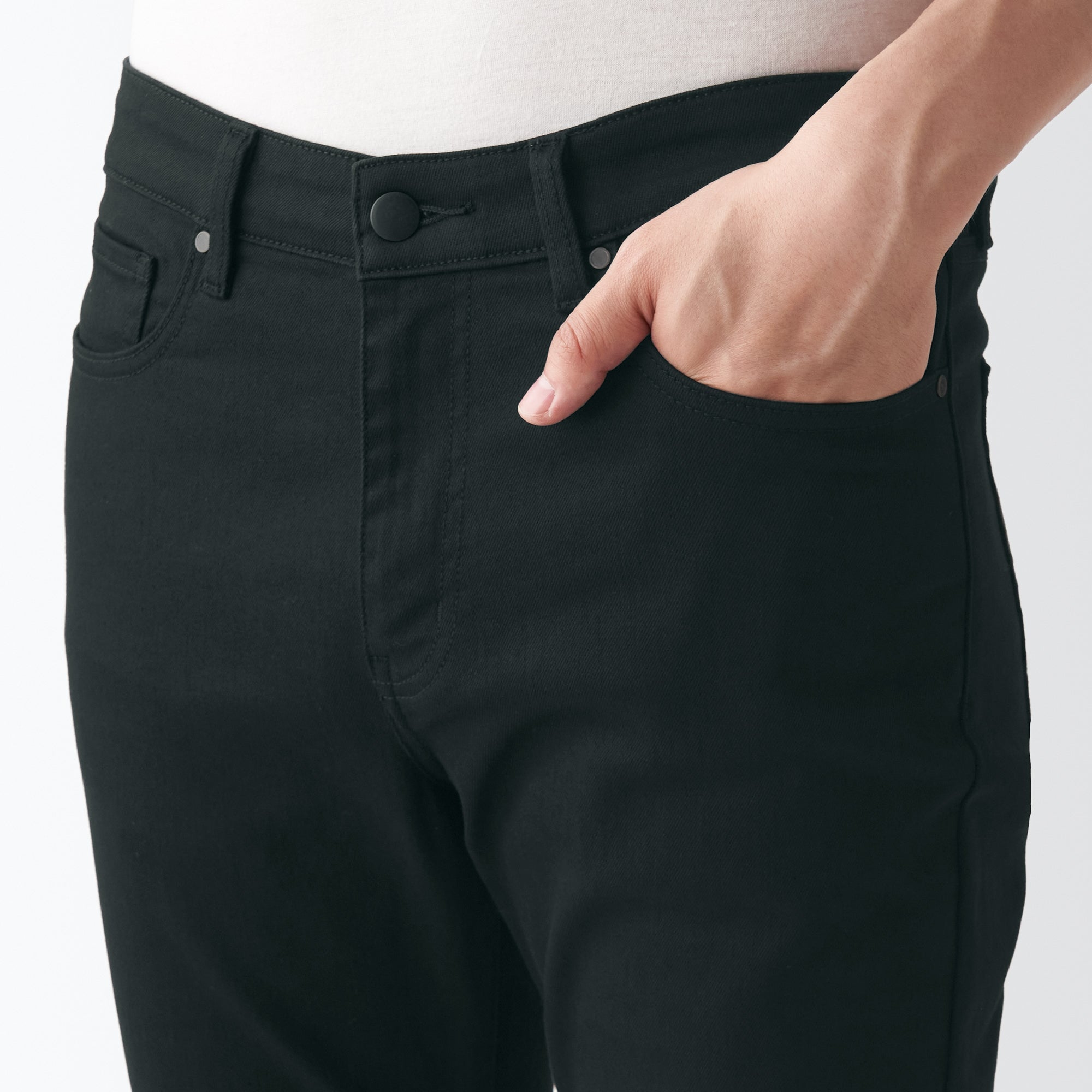 Men's Super Stretch Denim Skinny Pants Black (L32) - Image 8