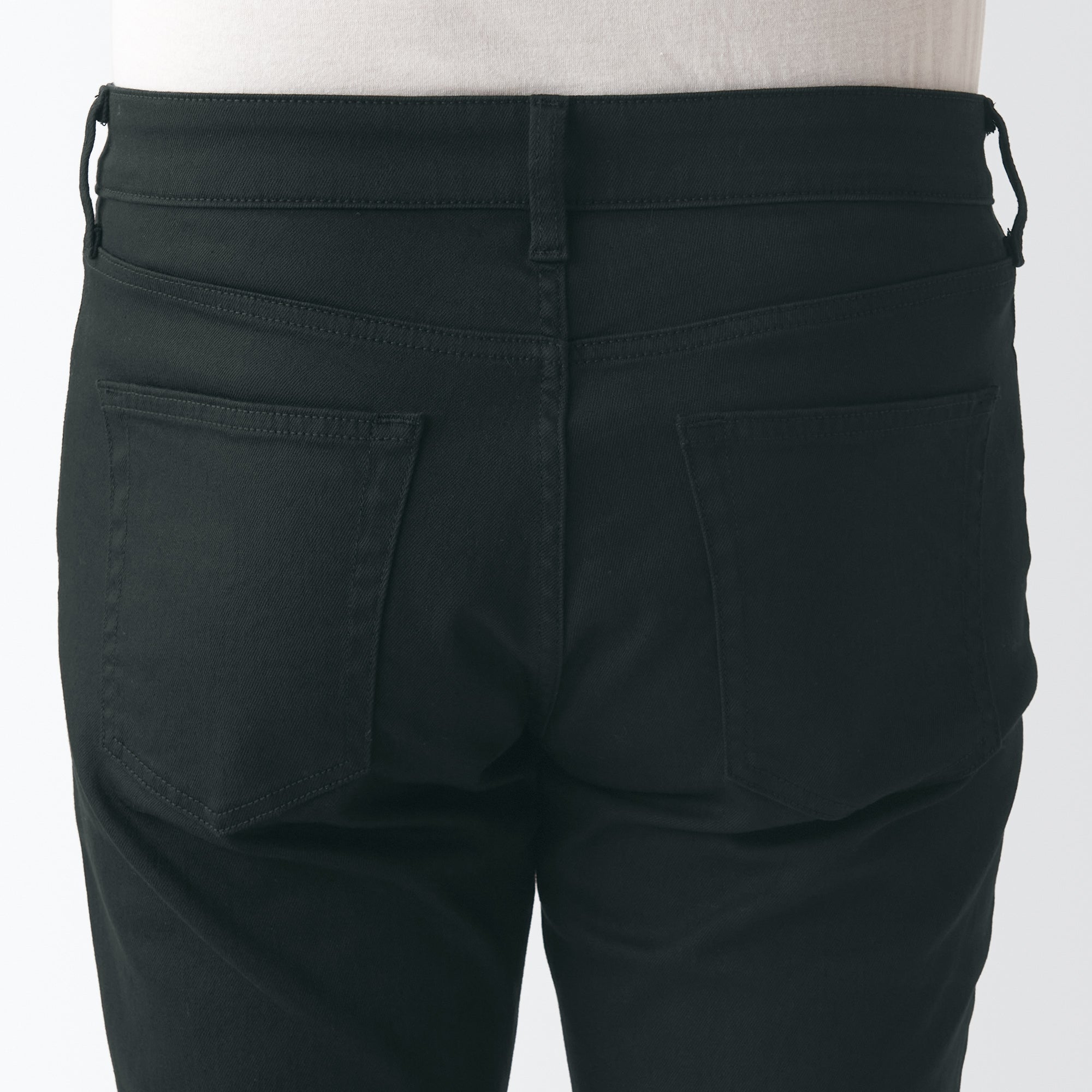 Men's Super Stretch Denim Skinny Pants Black (L 32inch / 82cm) - Image 9