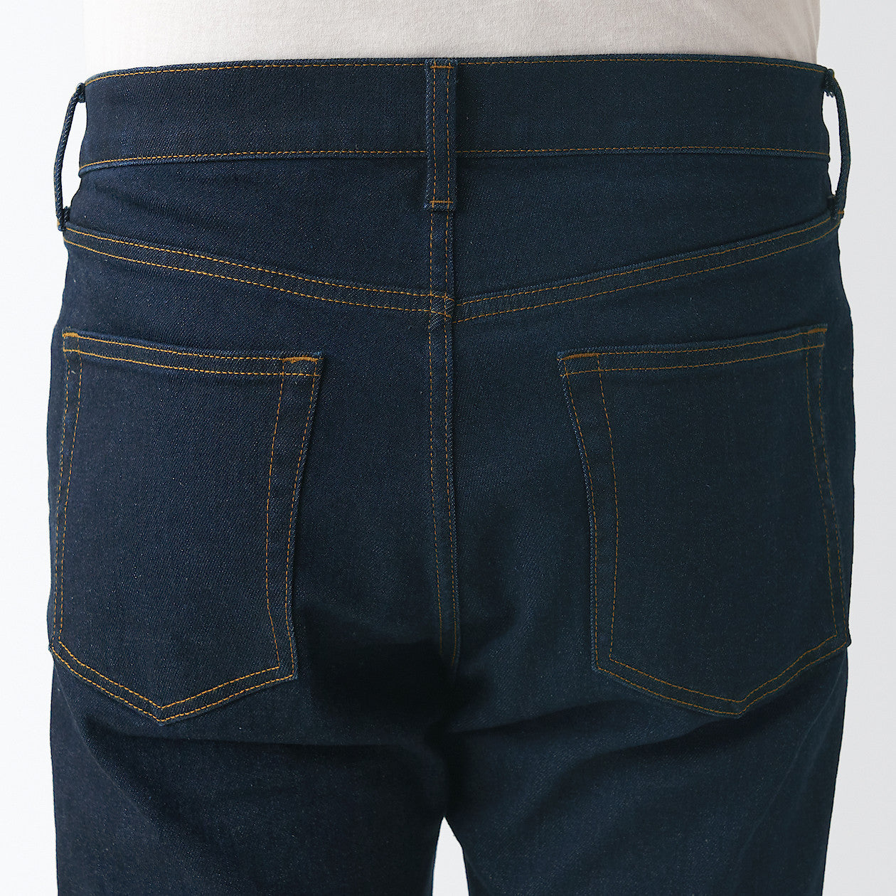 Men's Stretch Denim Slim Pants Dark Navy (L32) - Image 9