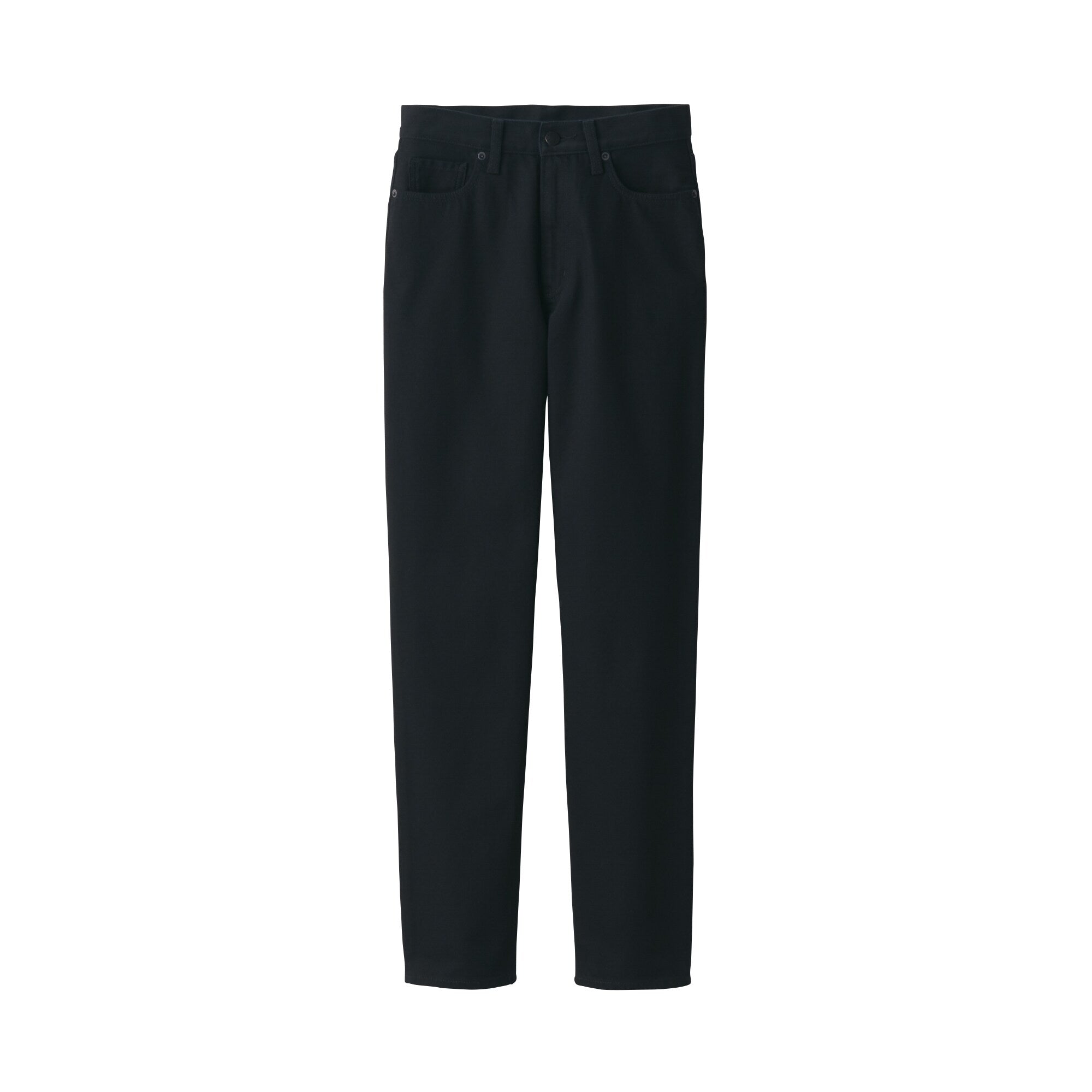 Women's Denim Regular Pants Black (L 30inch / 77cm) - Image 3