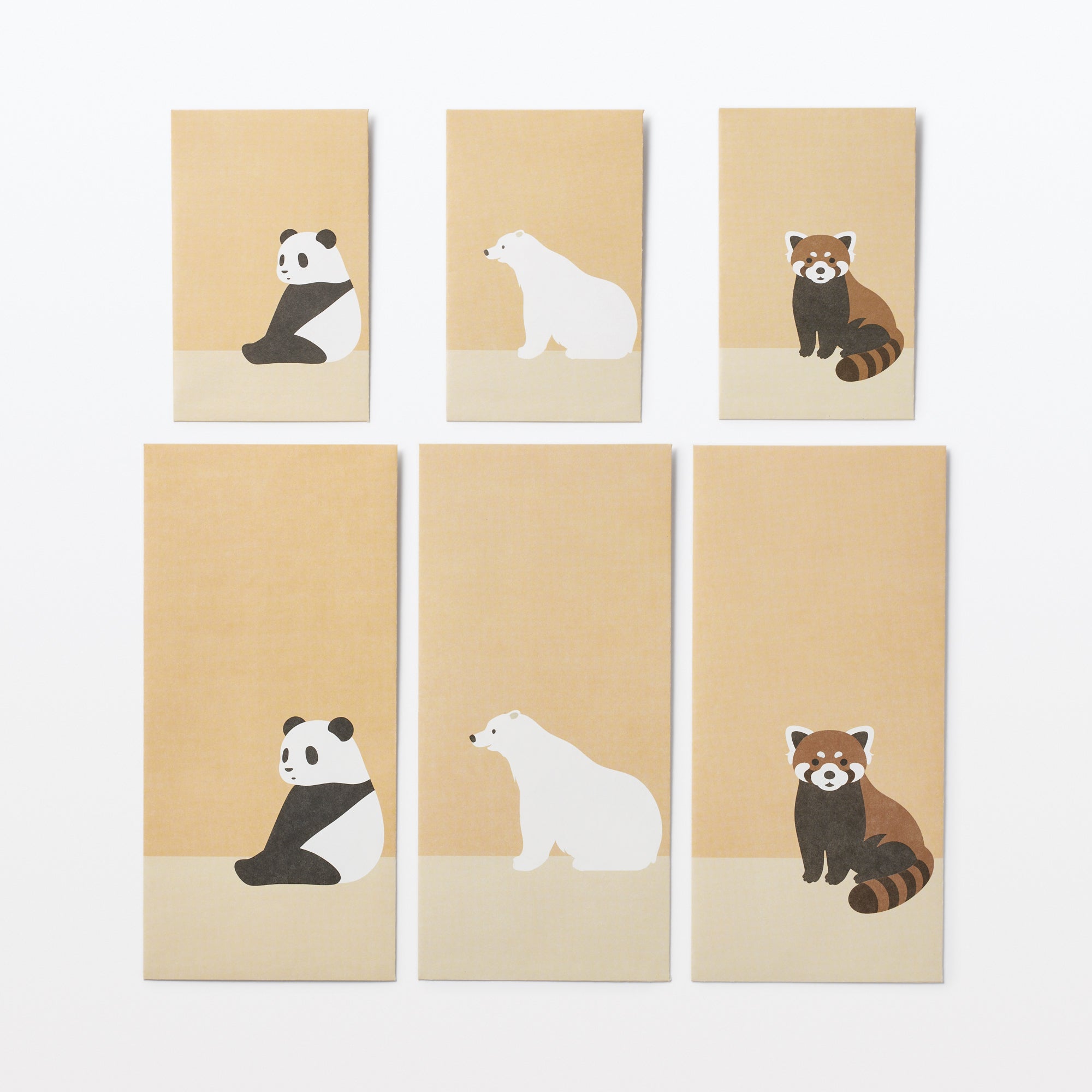 Bamboo Paper Petit Envelope - Small - Red Panda (3 Pack) - Image 4
