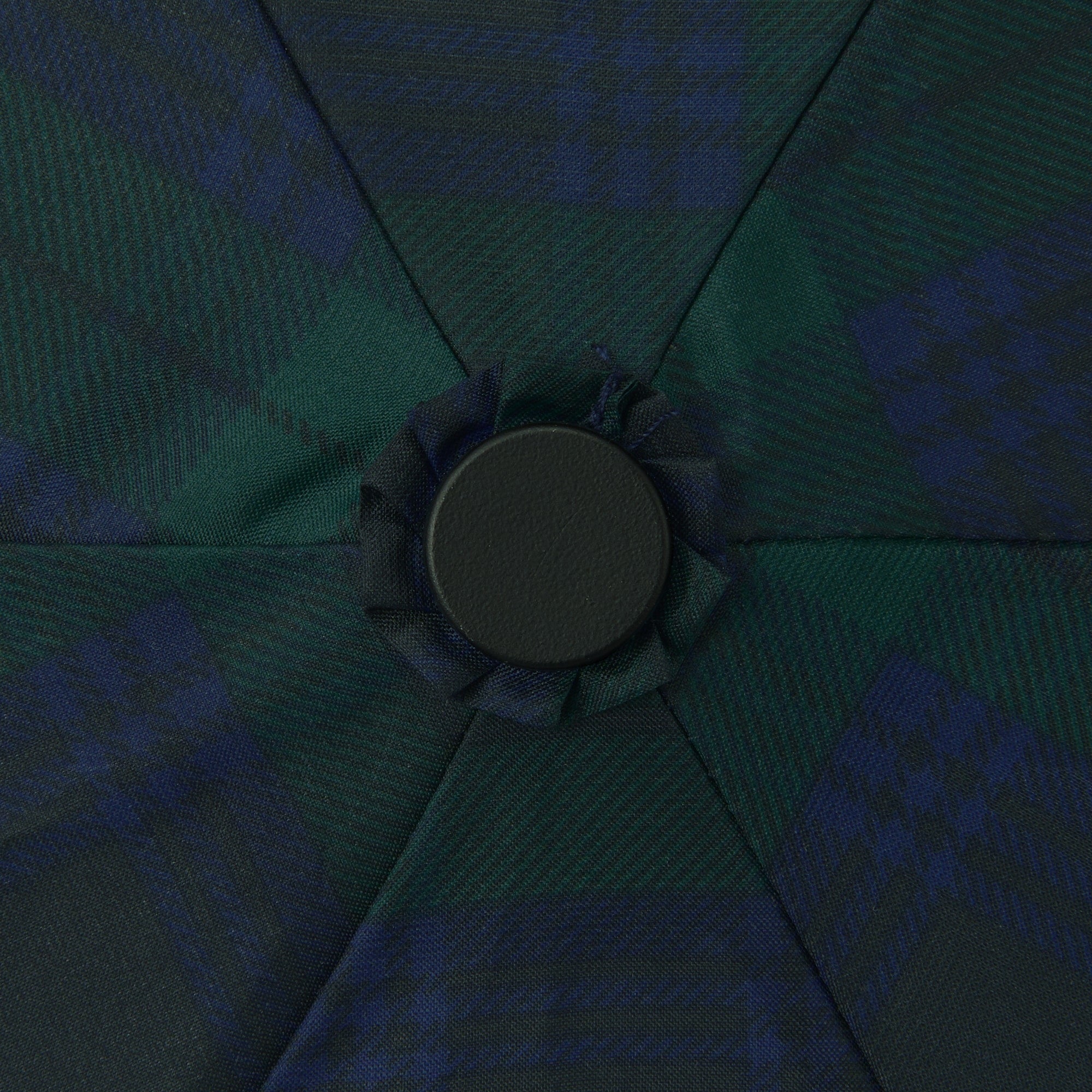Compact Foldable Umbrella - Dark Green Check - Image 6