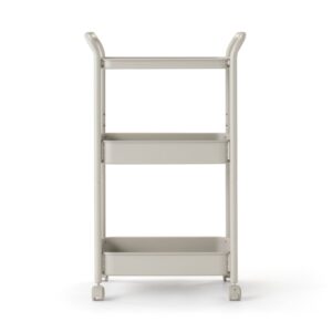 Steel Pipe Wheeled Rack Utility Cart - Warm Gray