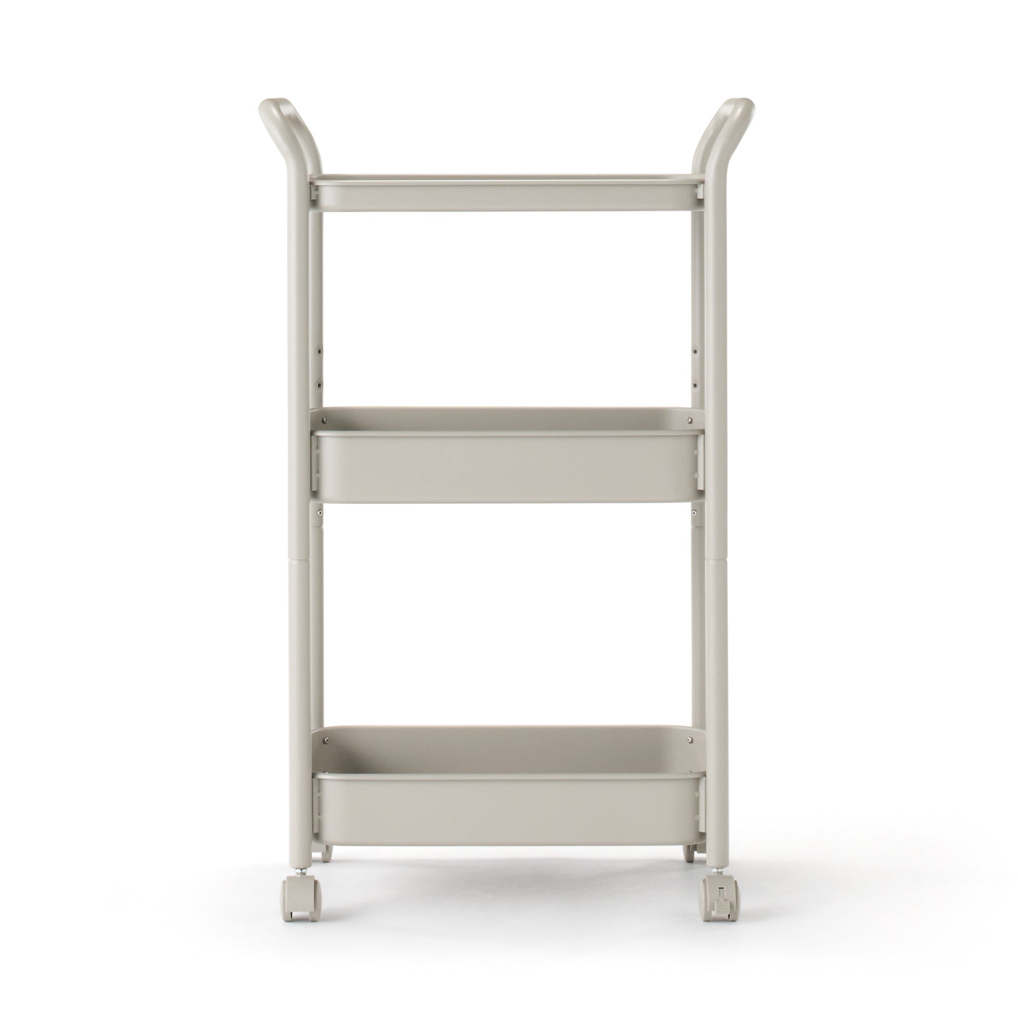 Steel Pipe Wheeled Rack Utility Cart - Warm Gray
