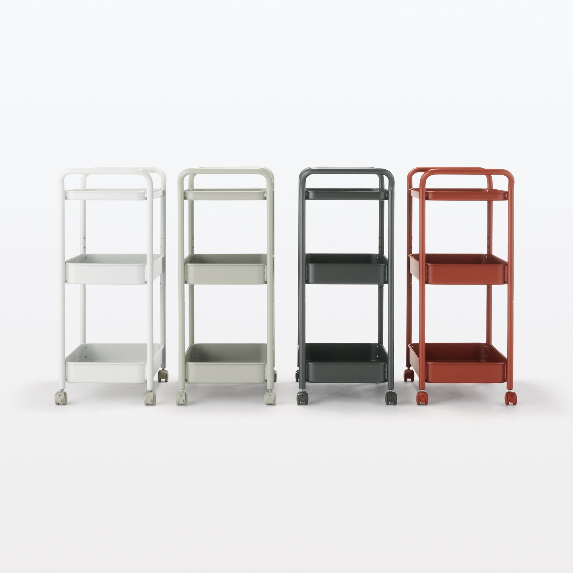 Steel Pipe Wheeled Rack Utility Cart - Dark Gray - Image 8