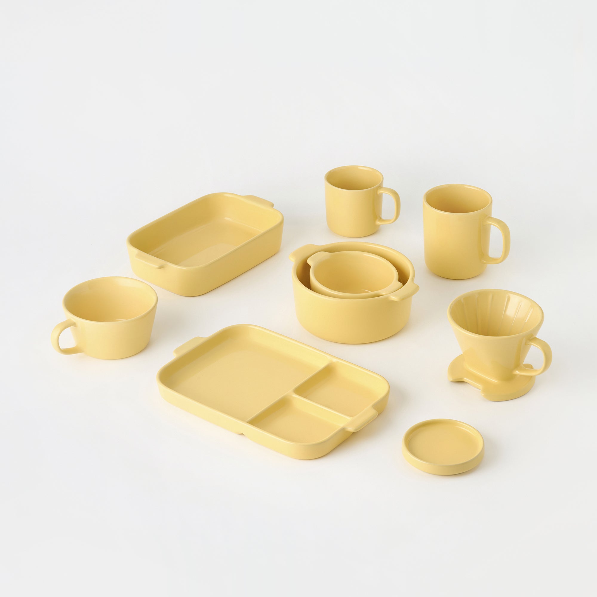 Stoneware Mug Cup 9.1 fl oz - Light Yellow - Image 4