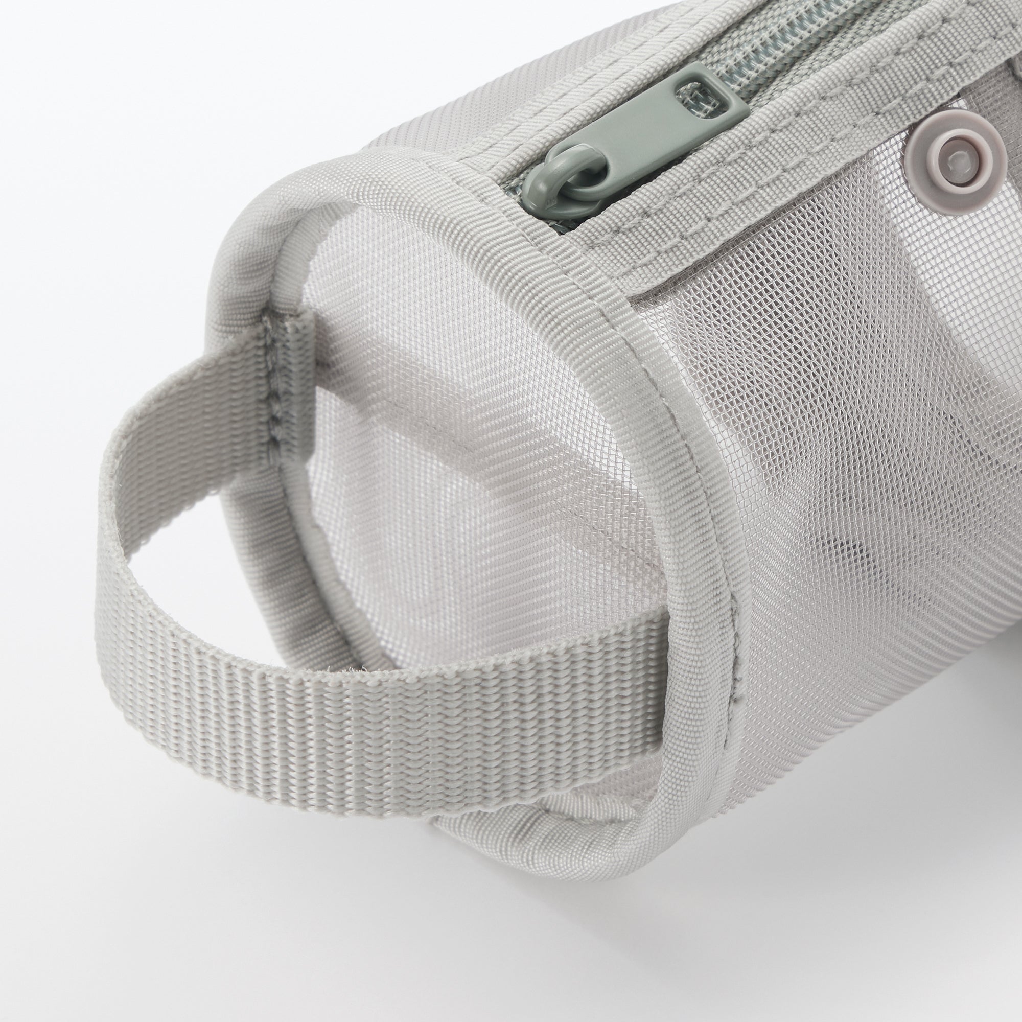 Nylon Mesh Vertical/Horizontal Pen Case Thin - Gray - Image 4