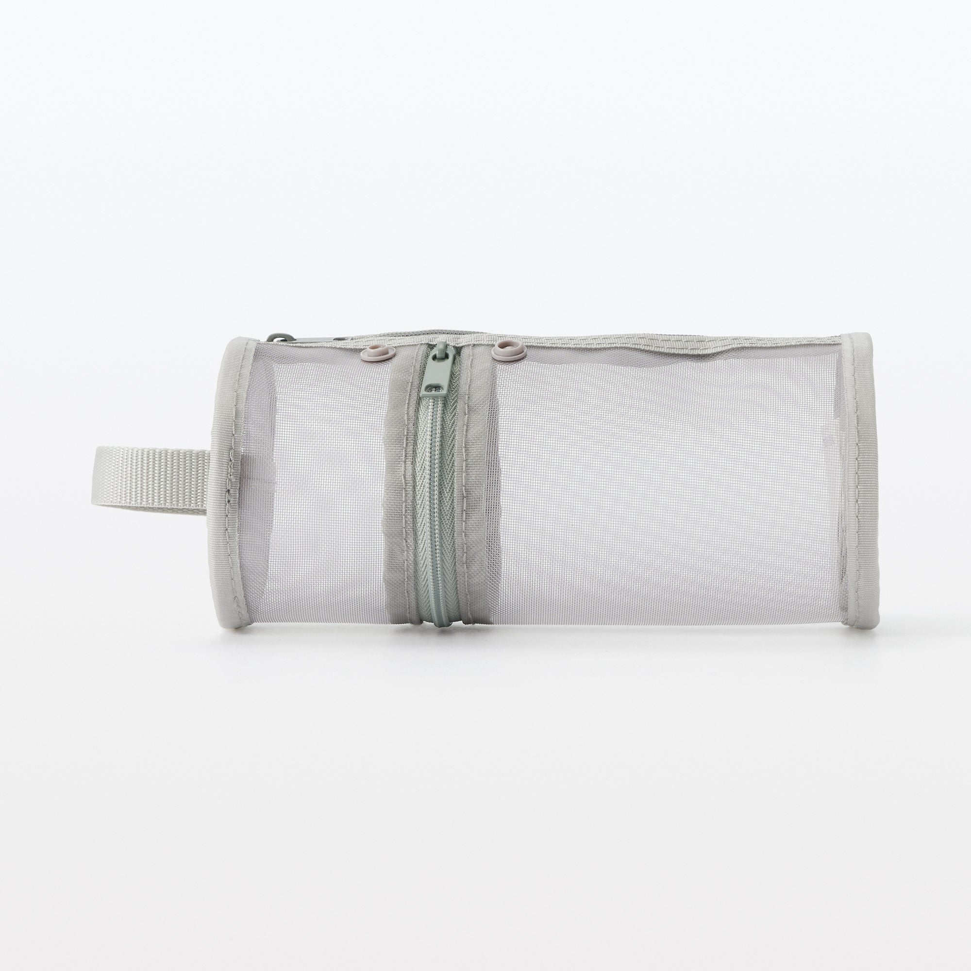 Nylon Mesh Vertical/Horizontal Pen Case Wide - Gray - Image 3