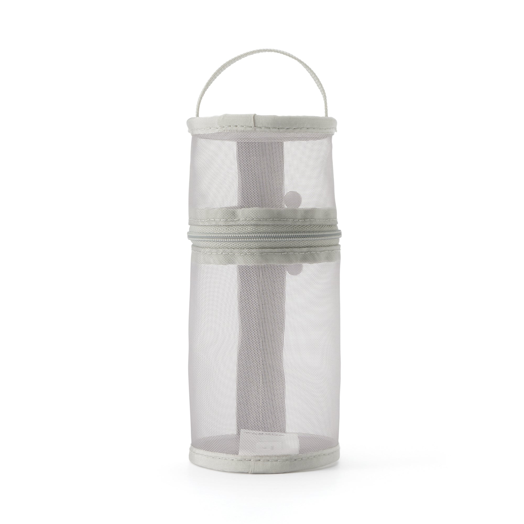 Nylon Mesh Vertical/Horizontal Pen Case Wide - Gray - Image 2