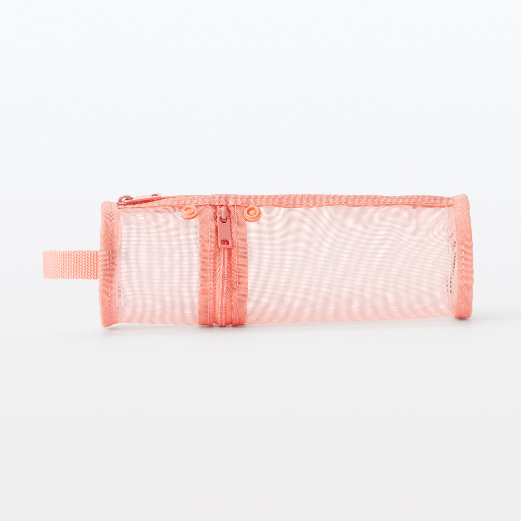 Nylon Mesh Vertical/Horizontal Pen Case Thin - Pink - Image 3