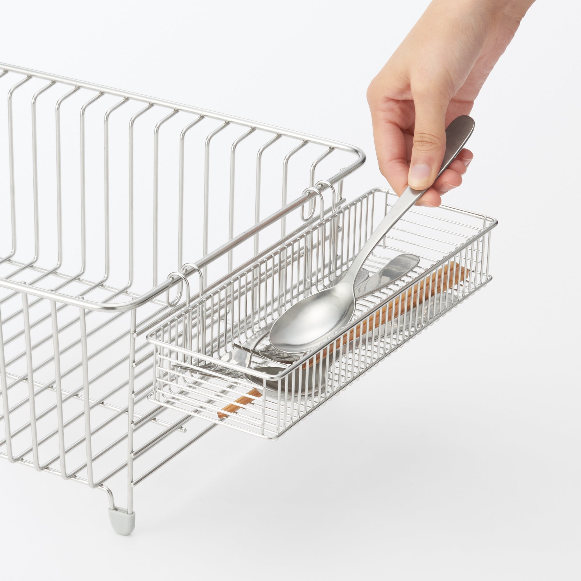 Stainless Steel Wire Tray for Dish Drainer W9.8 x D3.9 x H2.4 - Image 2