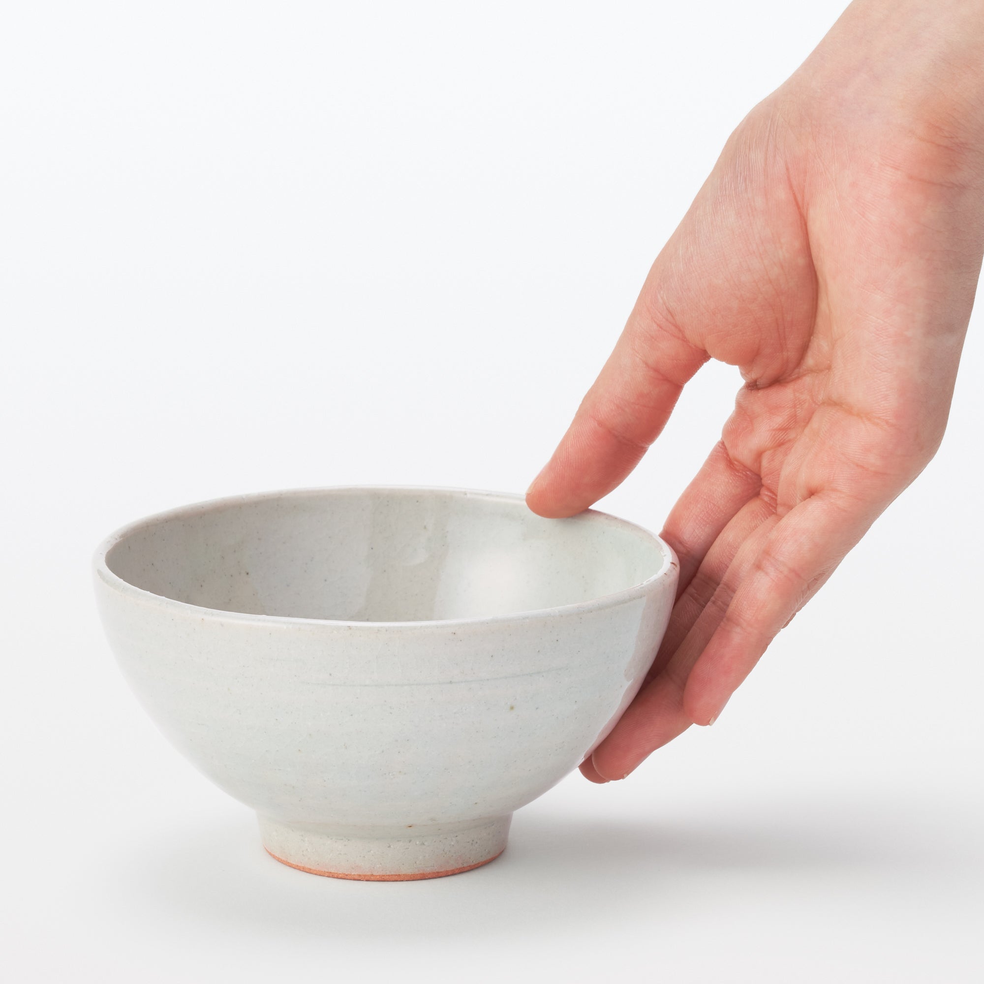 Banko Ware Rice Bowl - Transparent Glaze 4.8 - Image 3