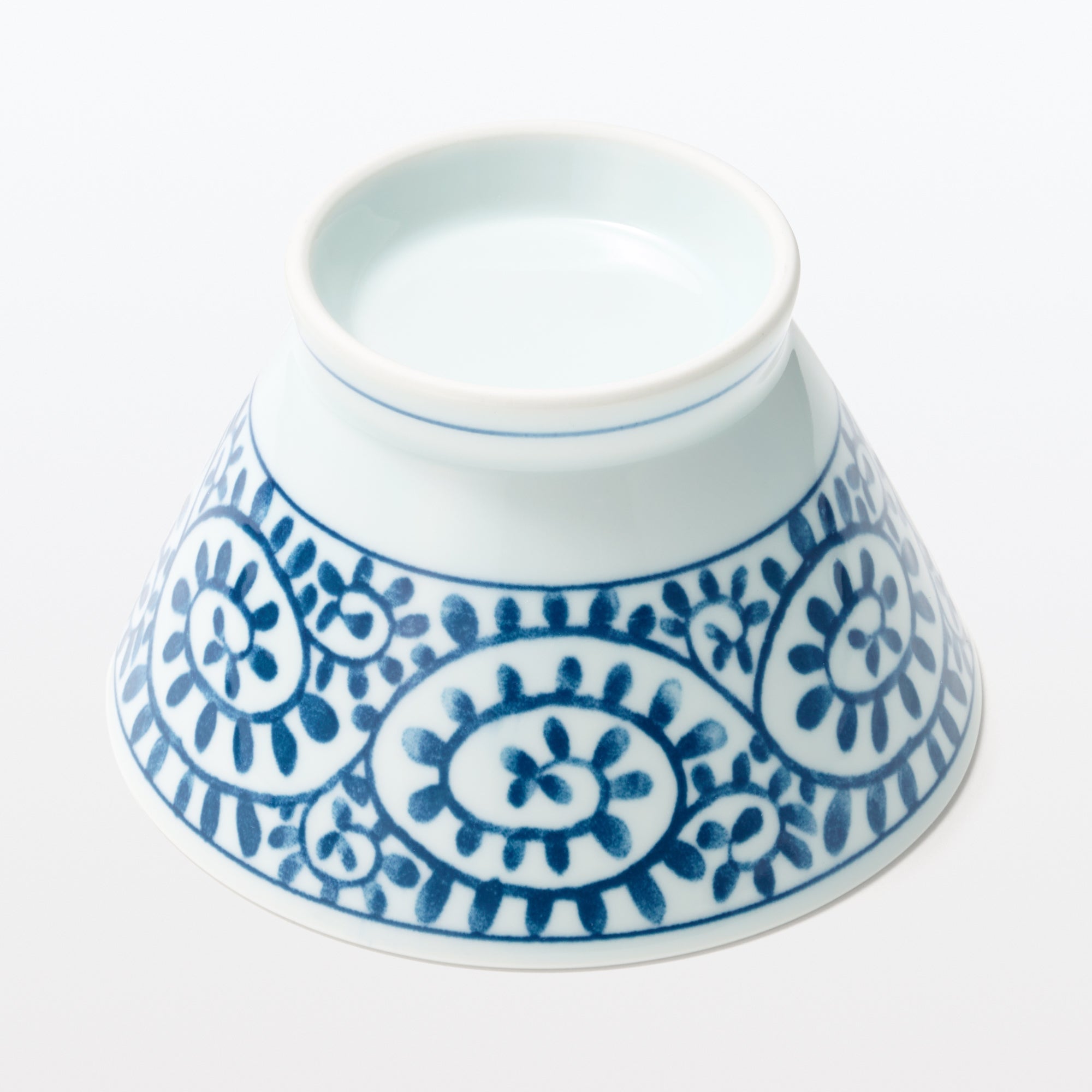Hasami Ware Rice Bowl - Arabesque Pattern - Large - Image 4