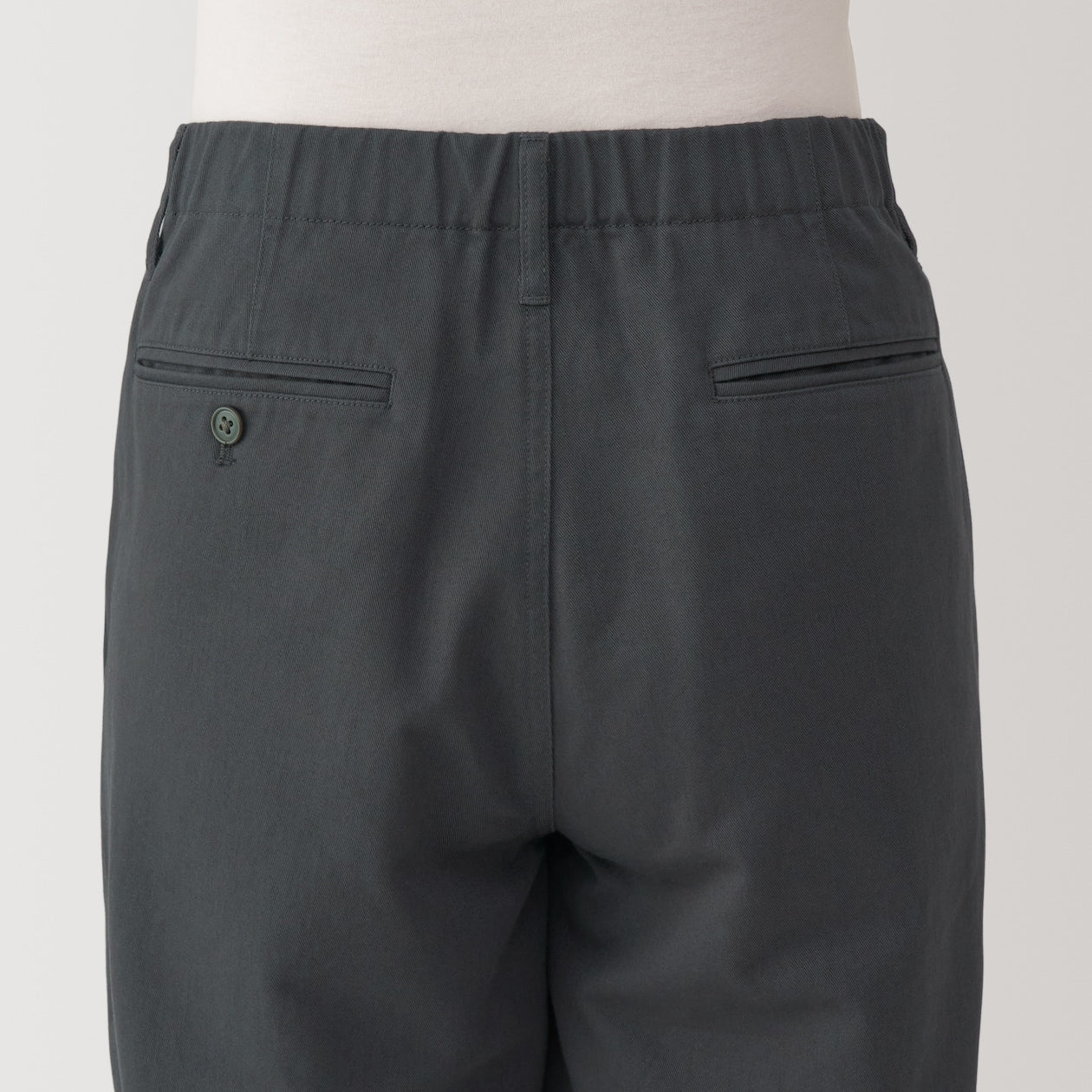Women's Slub Yarn Chino Darted Wide Pants - Image 8