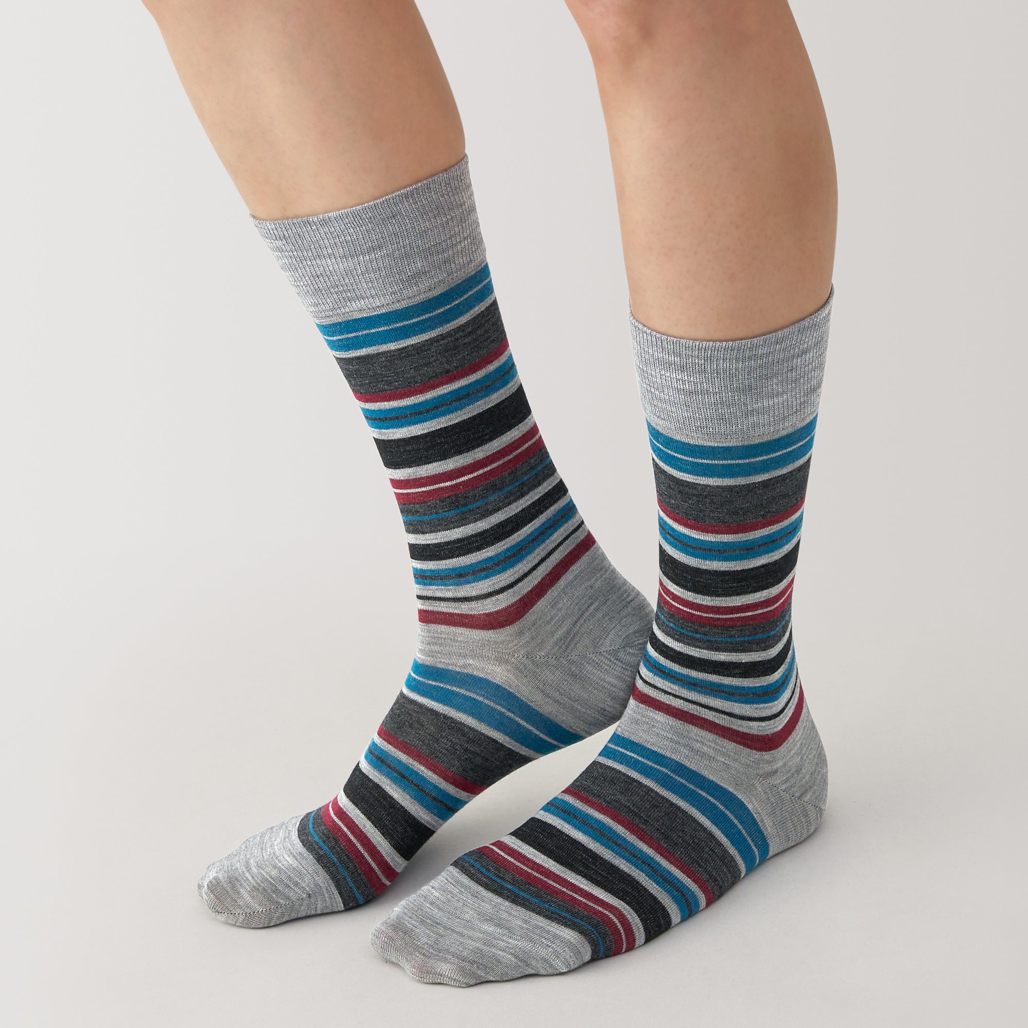 Right Angle Lustrous Wool Mix Thin Socks - Image 5