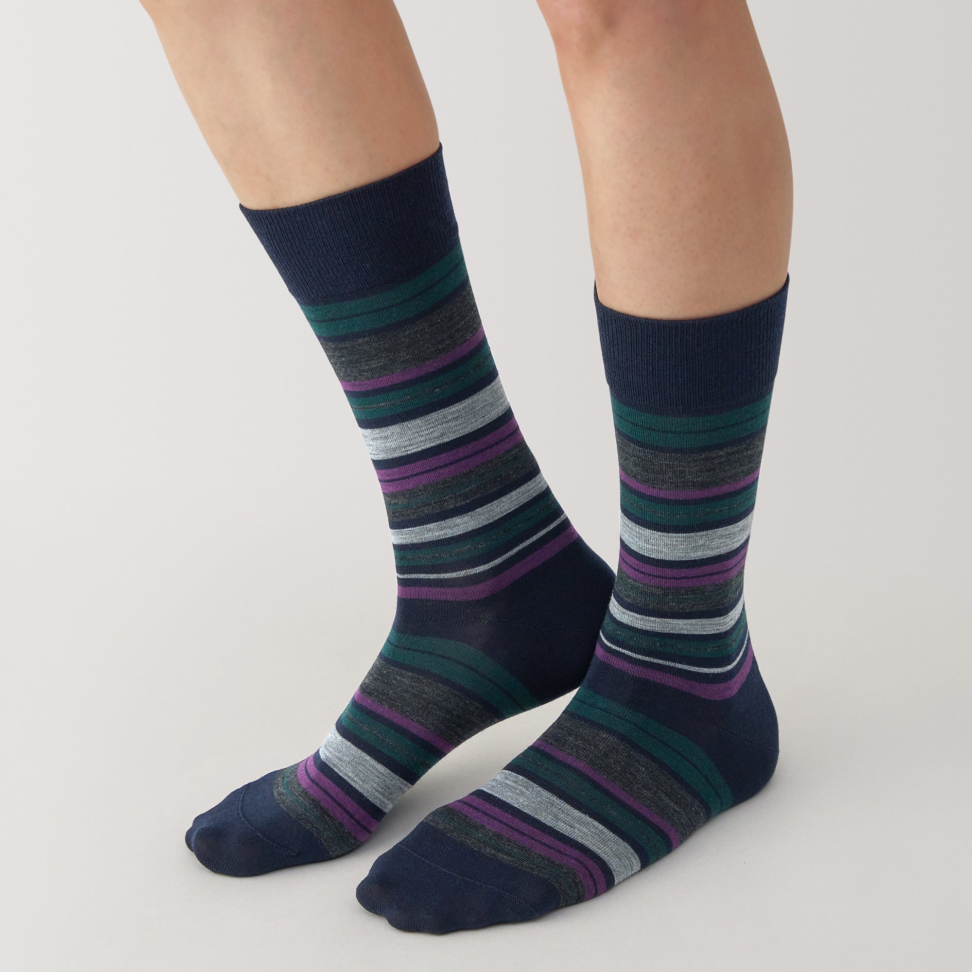 Right Angle Lustrous Wool Mix Thin Socks - Image 9