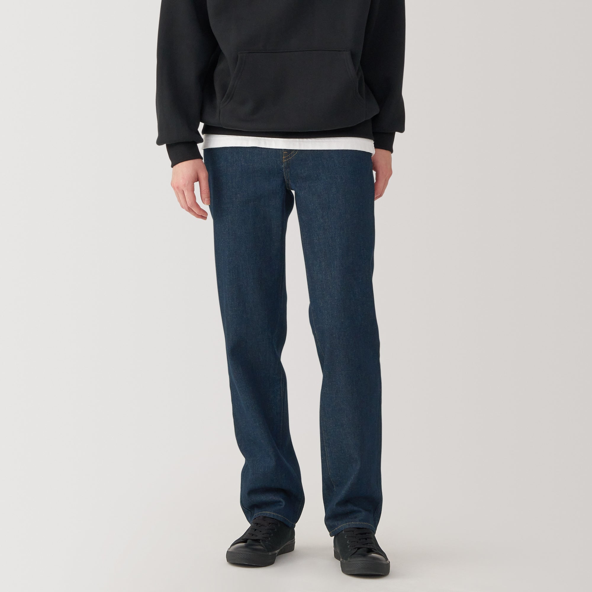 Men's Kapok Blend Straight Denim Trousers - Image 12