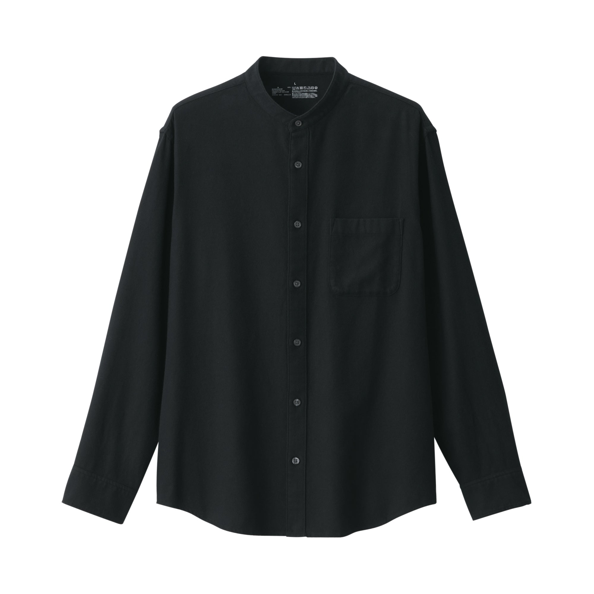 Men's Flannel Stand Collar Long Sleeve Shirt - Image 18