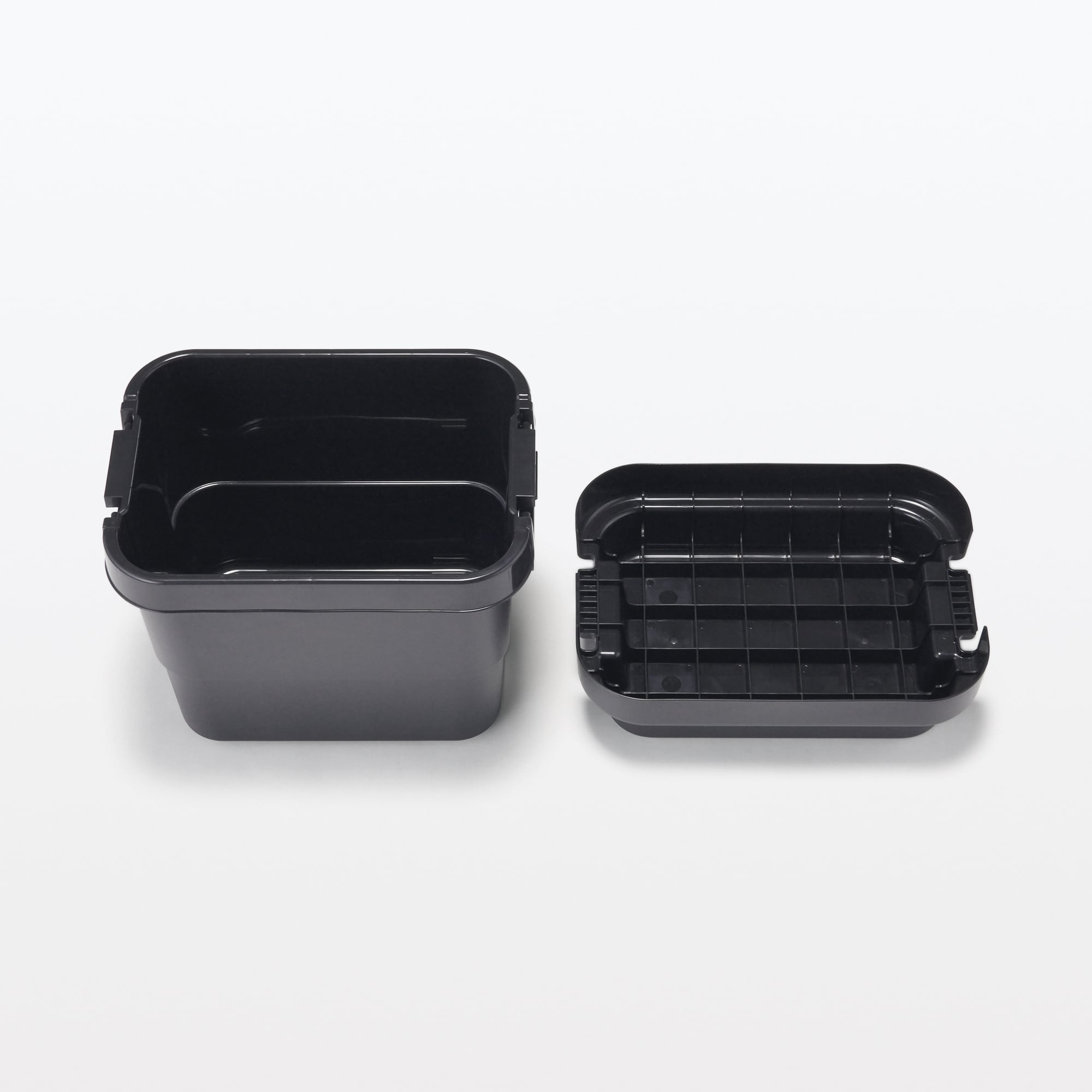 Heavy Duty Polypropylene Storage Box - Dark Gray - Mini 5.8 gal - Image 4