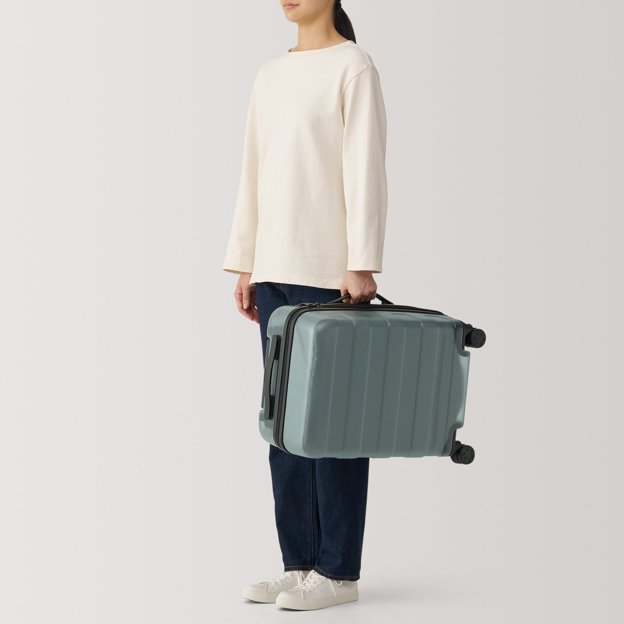 Adjustable Handle Hard Shell Suitcase 36L - Translucent | Carry-On - Image 20